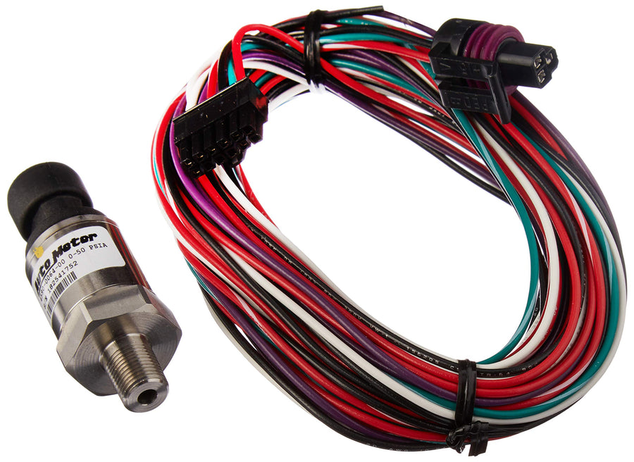 Autometer Gauge Spek-Pro Vac/Boost 2 1/16in 30Inhg-30psi Stepper Motor Peak & Warn Black/Smoke/Black
