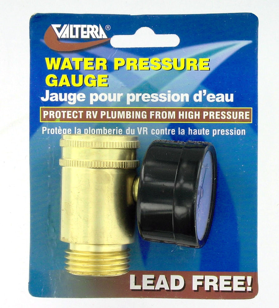 Water Pressure Gauge Valterra A01-0110VP, Brass