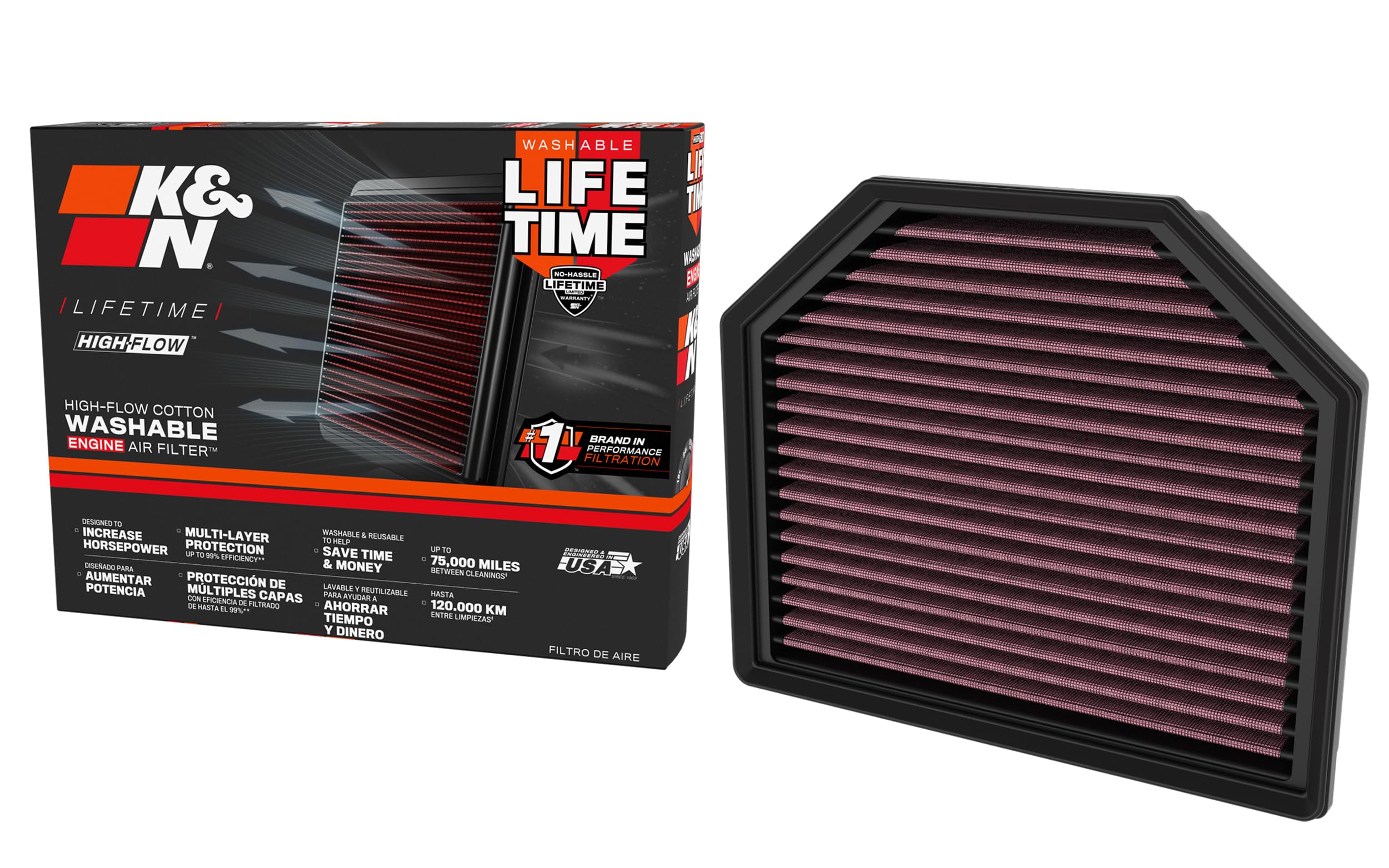 Replacement K&N Air Filter 33-3191