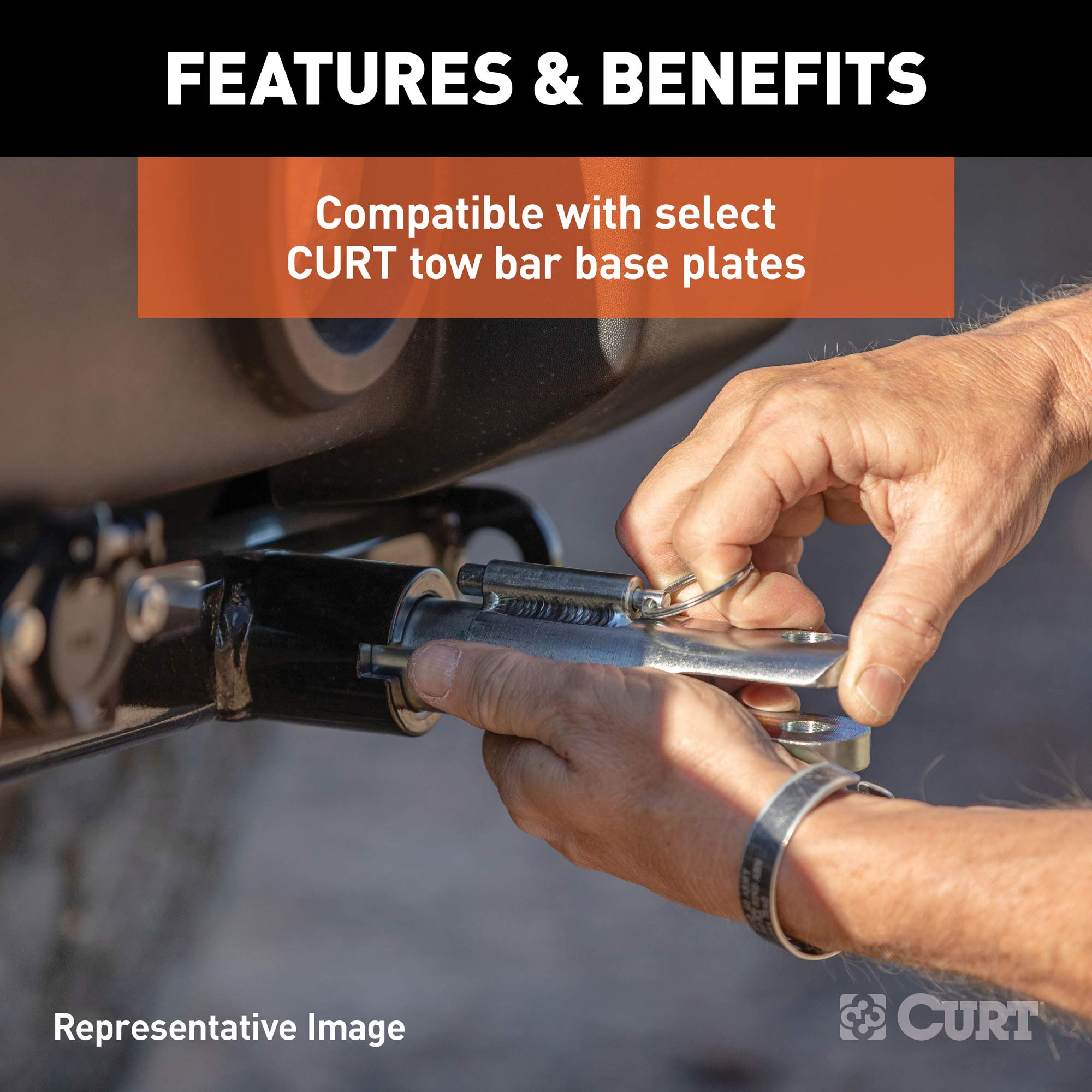 7-3/4-Inch CURT Replacement Tow Bar Attachment Tab