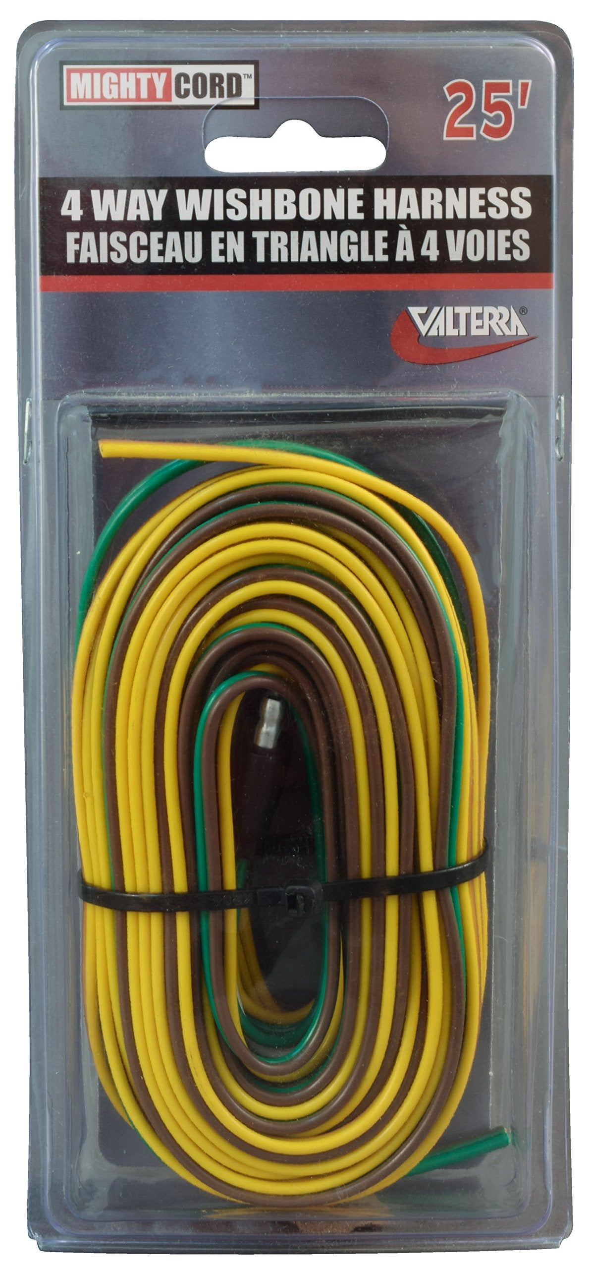 A10-4225VP Mighty Cord 25' 4-Way Wishbone Harness (Carded)