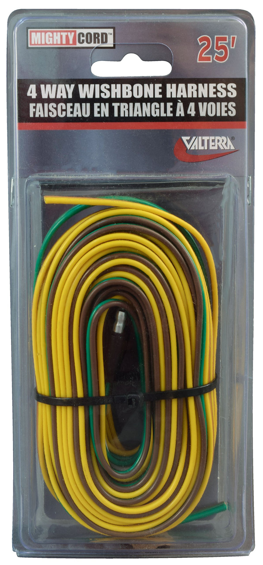 A10-4225VP Mighty Cord 25' 4-Way Wishbone Harness (Carded)