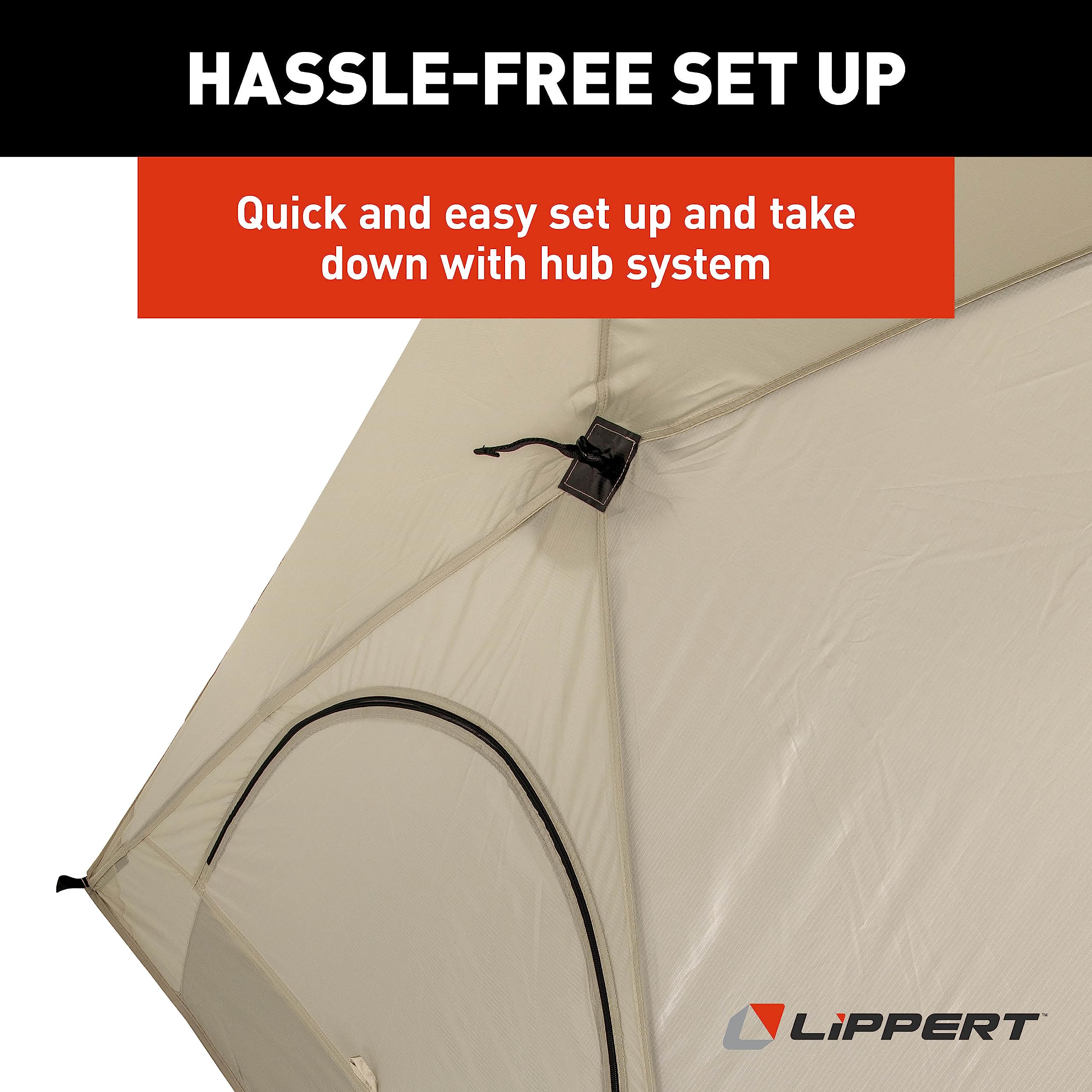 Popup Lippert Picnic Sun Shelter for Camping, Beach Trips and Outdoor Concerts - Tent