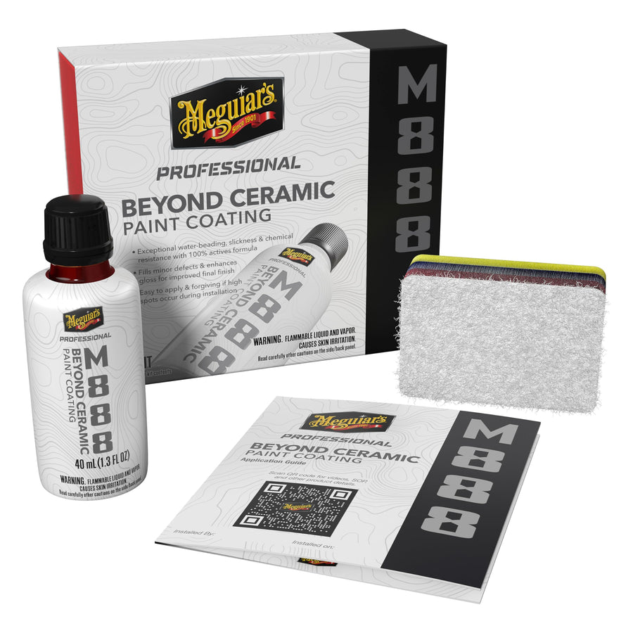 Beyond Ceramic Paint Coating Meguiar's M888 - Multi-Year Ceramic Coating For Cars, Easy to Apply, Fills in Minor Defects with Exceptional Water Beading, Slickness, and Chemical Resistance