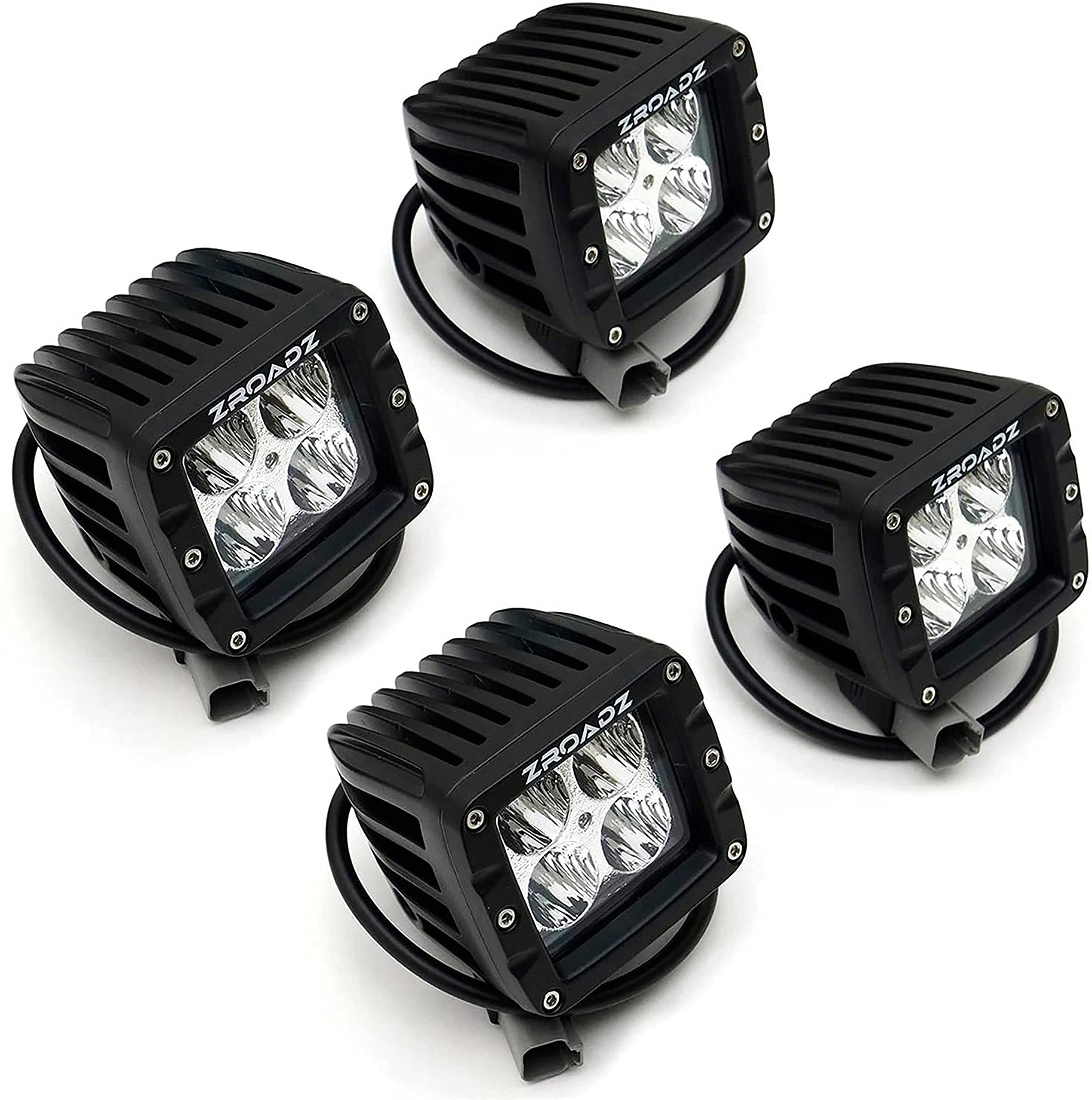 ZROADZ Black A-Pillar 4-LED Pod Light KIT Z362051-KIT4 2007-2013 CHEVROLET SILVERADO 1500