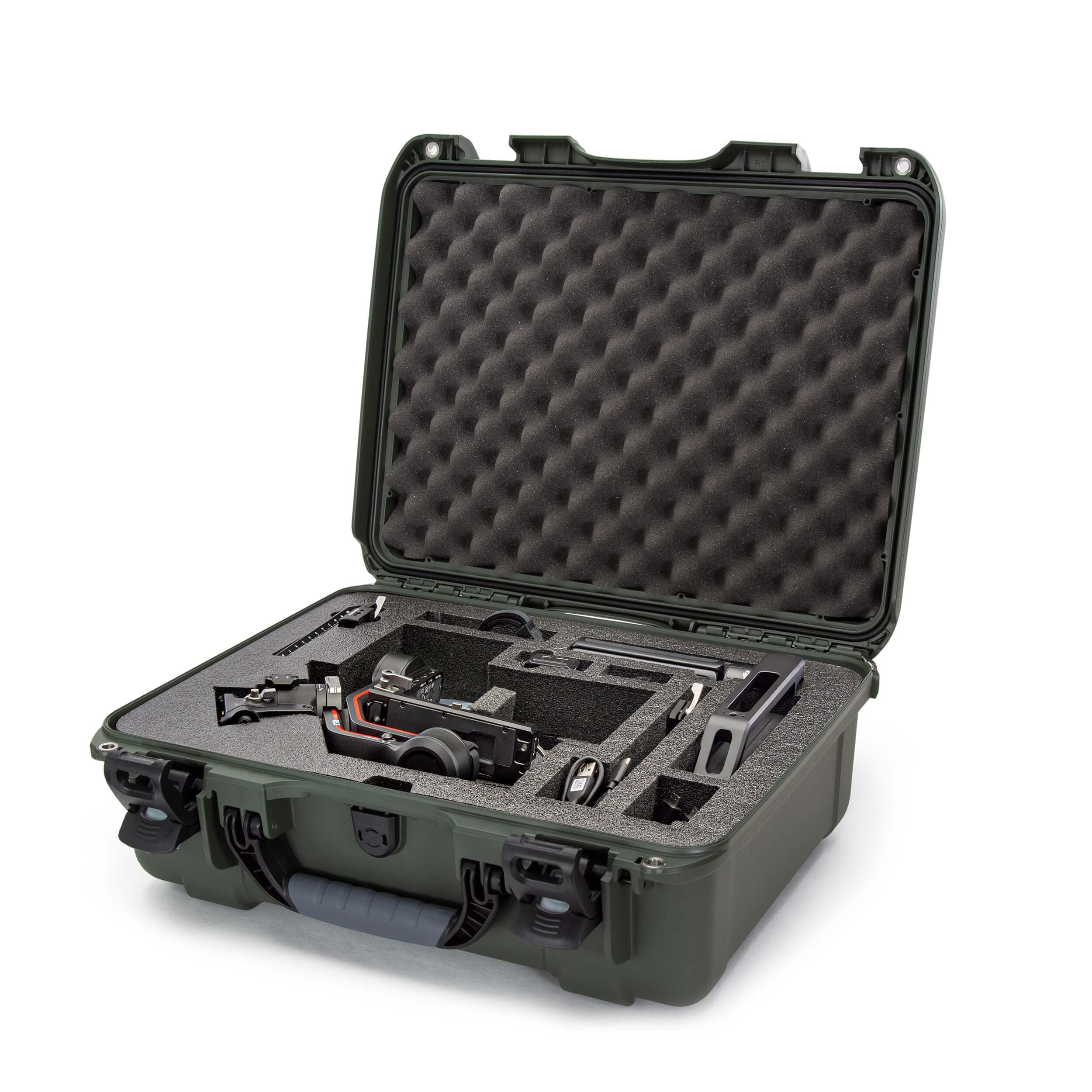 Waterproof Nanuk 930 Hard Case with Custom Insert for The DJI Ronin S3, S3 Combo, S3 PRO, S3 PRO Combo - Olive (930S-080OL-0A0-C0634)