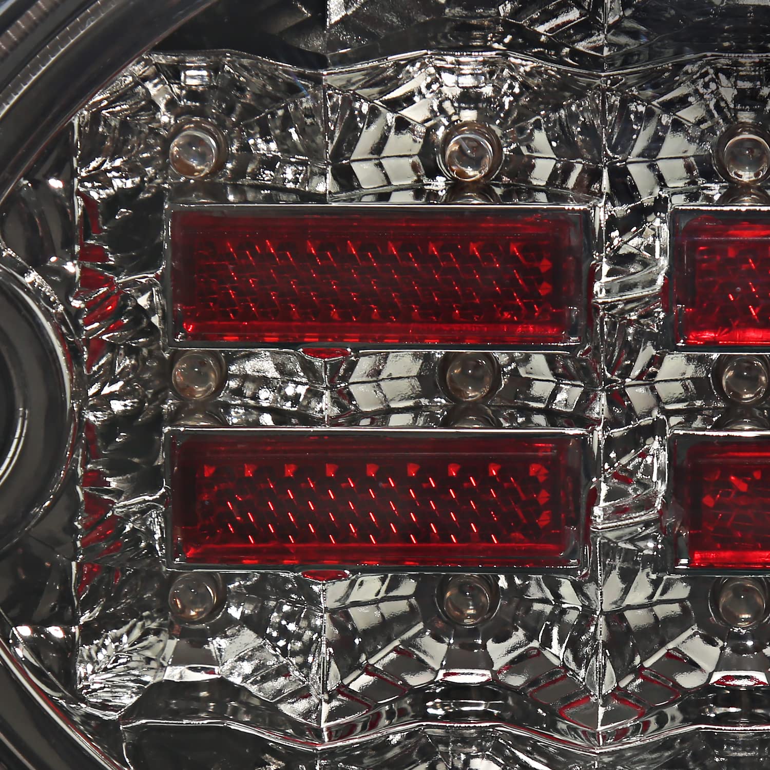 4PC Spec-D Tuning Smoke LED Tail Lights Rear Brake Lamp Compatible with 201997-2004 Chevy Corvette C5