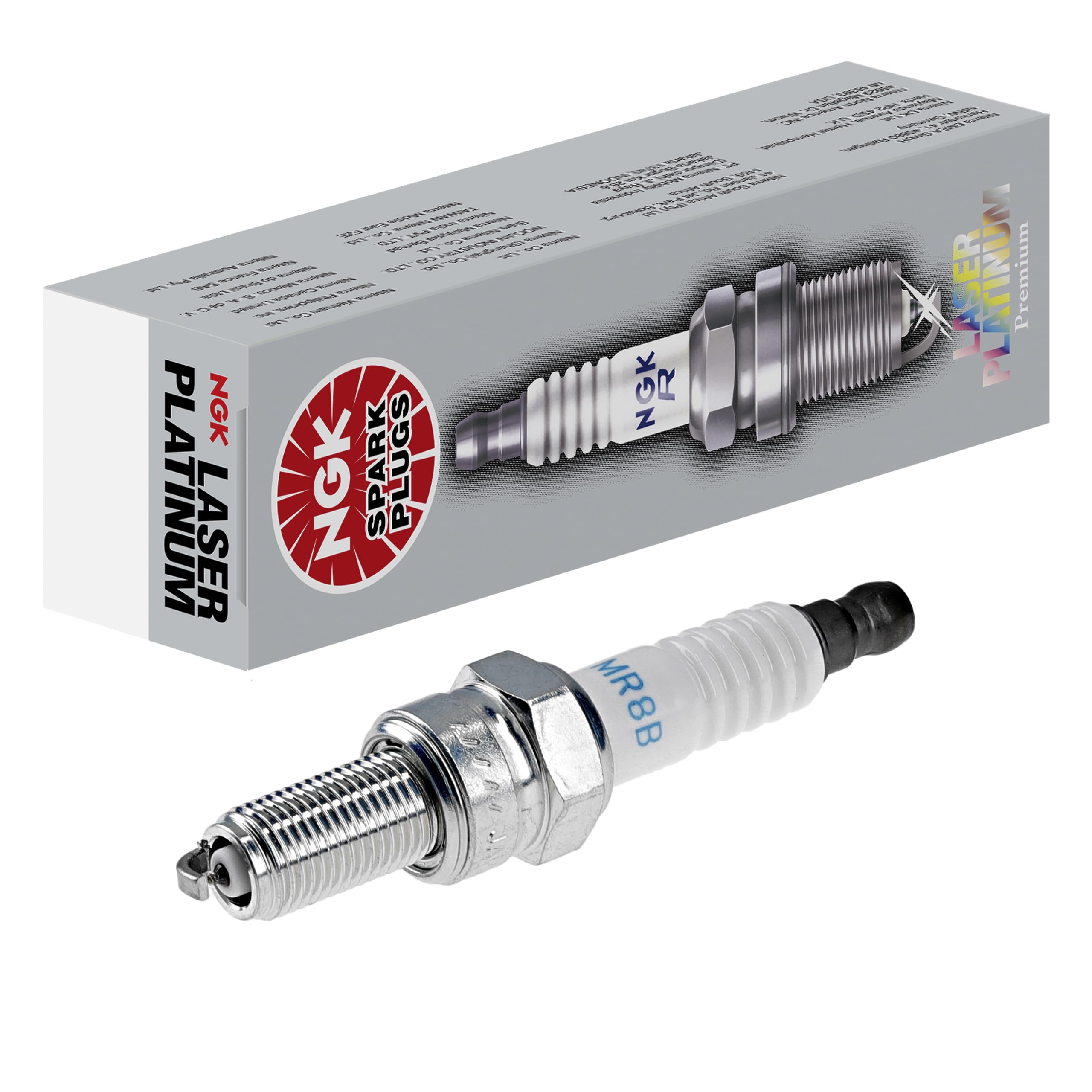 PMR8B NGK (6378) Laser Platinum Spark Plug, Pack of 1