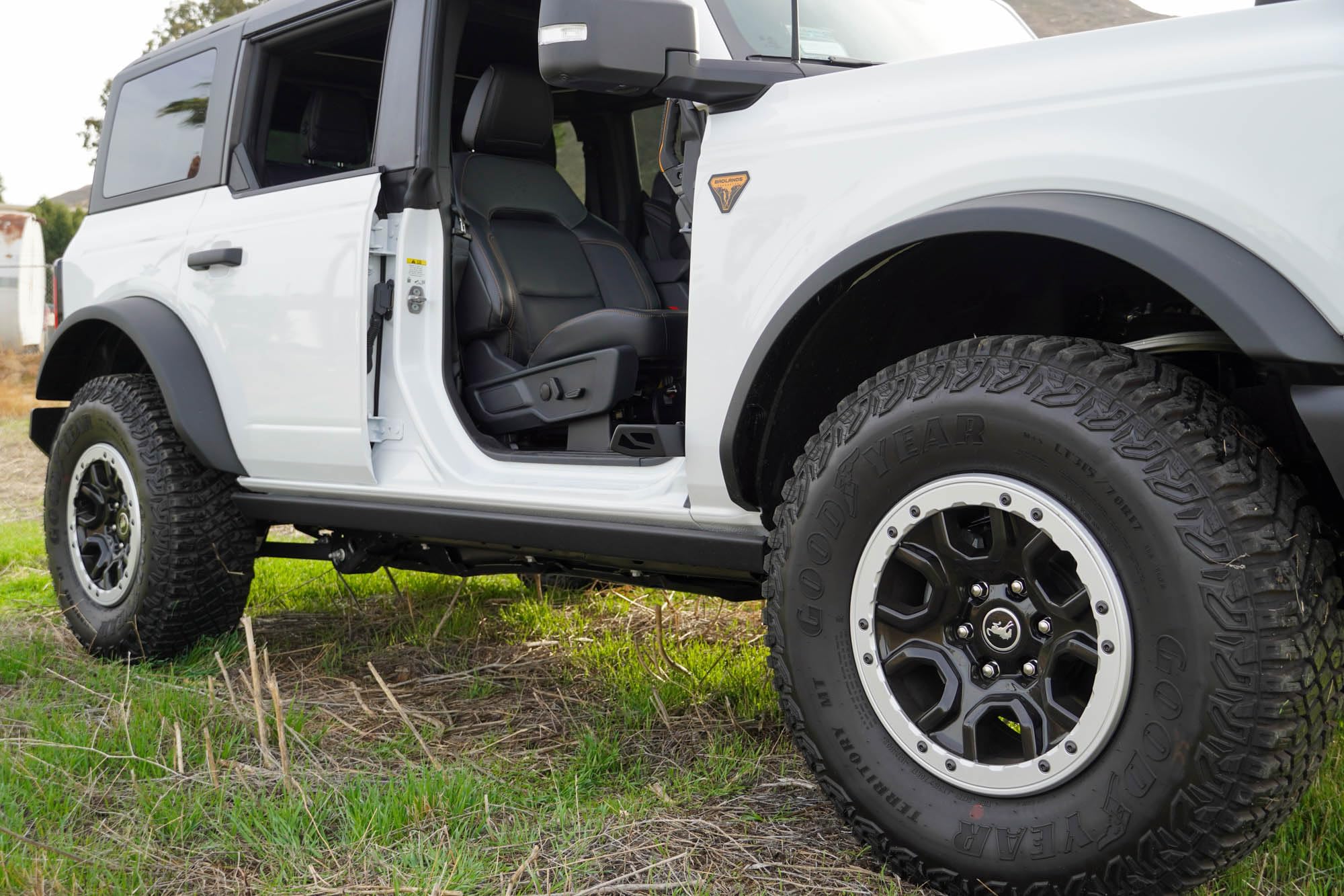 Foot Pegs DV8 Offroad for the 2021-2025 Ford Bronco | Sold as a Pair | Comfortable Place to Rest your Foot | Anti-Slip Pedal Grip Design | Fits Front & Rear Door Hinges