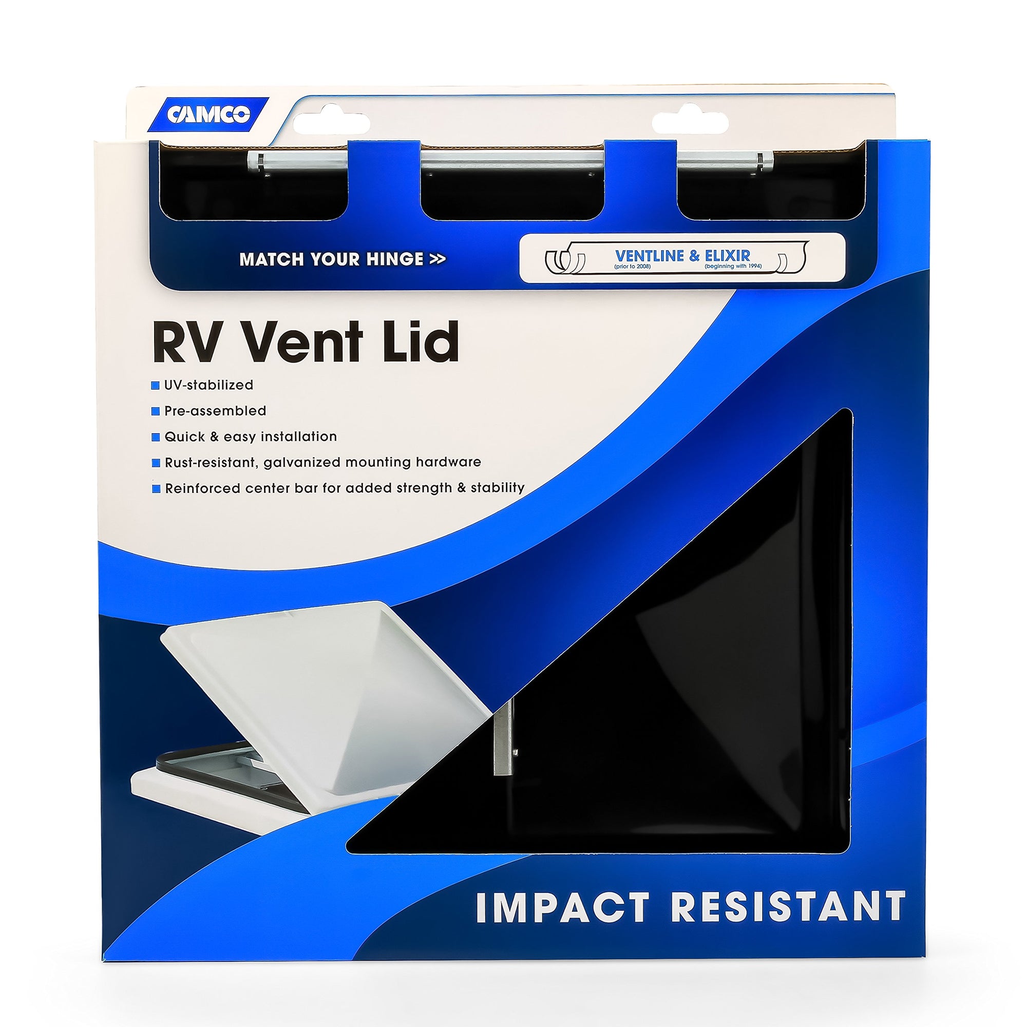 Replacement Camco 40177 Vent Lid (Ventline (pre 2008) & Elixir (Since 1994) Black Polypropylene)