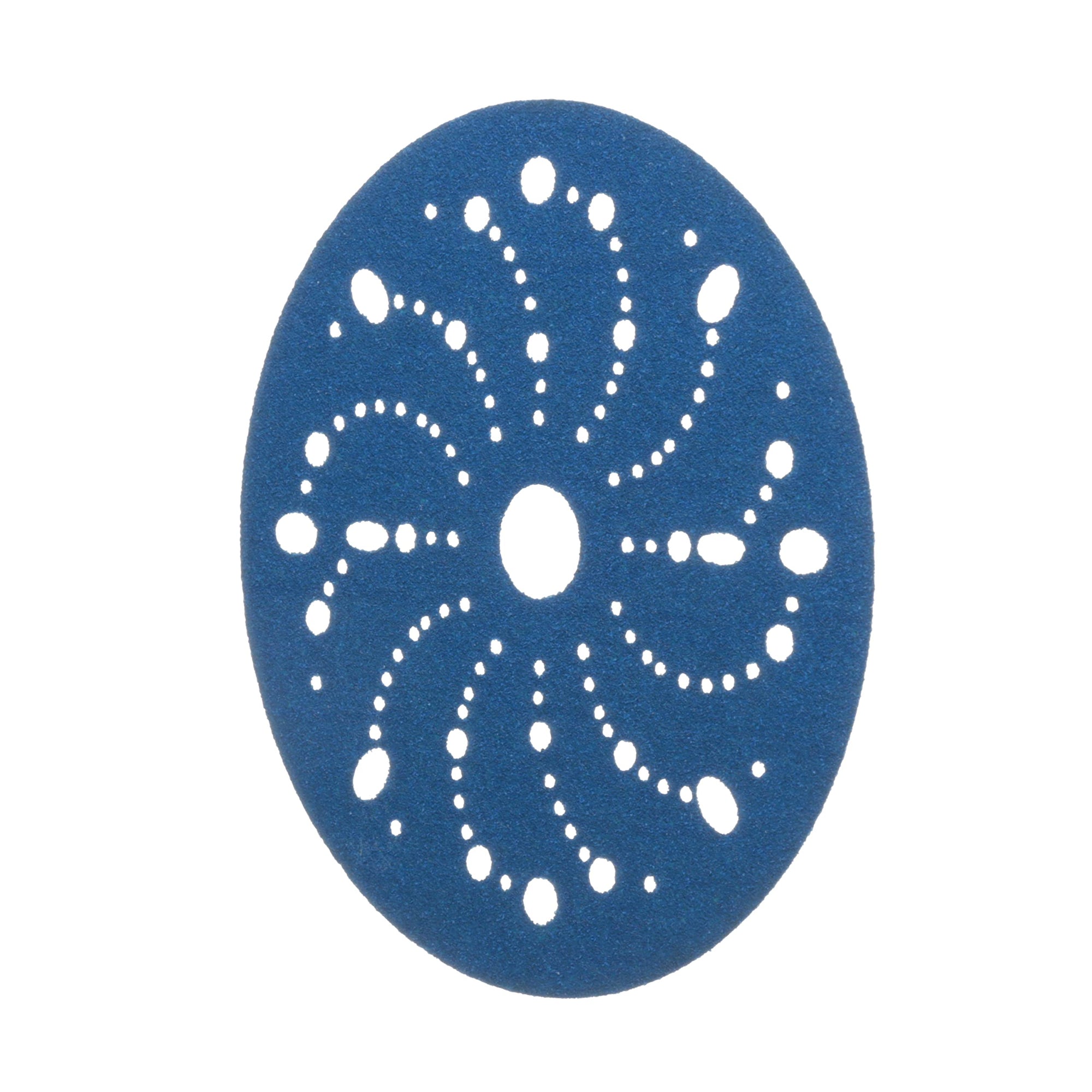 3M Hookit 3M-36172 Blue Abrasive Disc Multi-hole, 6, 80 Grade