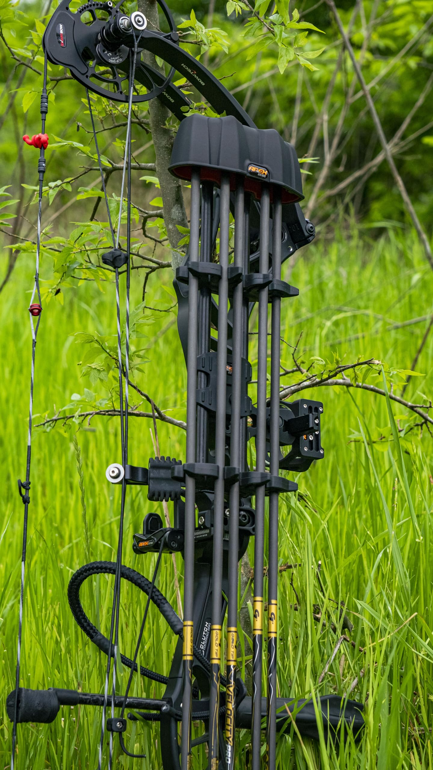 Apex XL Reactor Quiver Black 5 Arrow, AG240B,X-Large