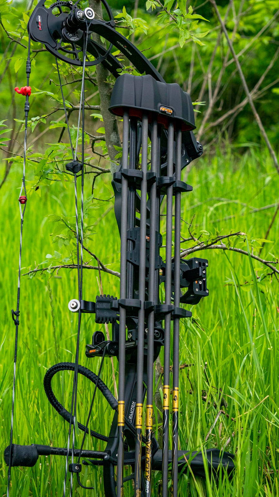Apex XL Reactor Quiver Black 5 Arrow, AG240B,X-Large