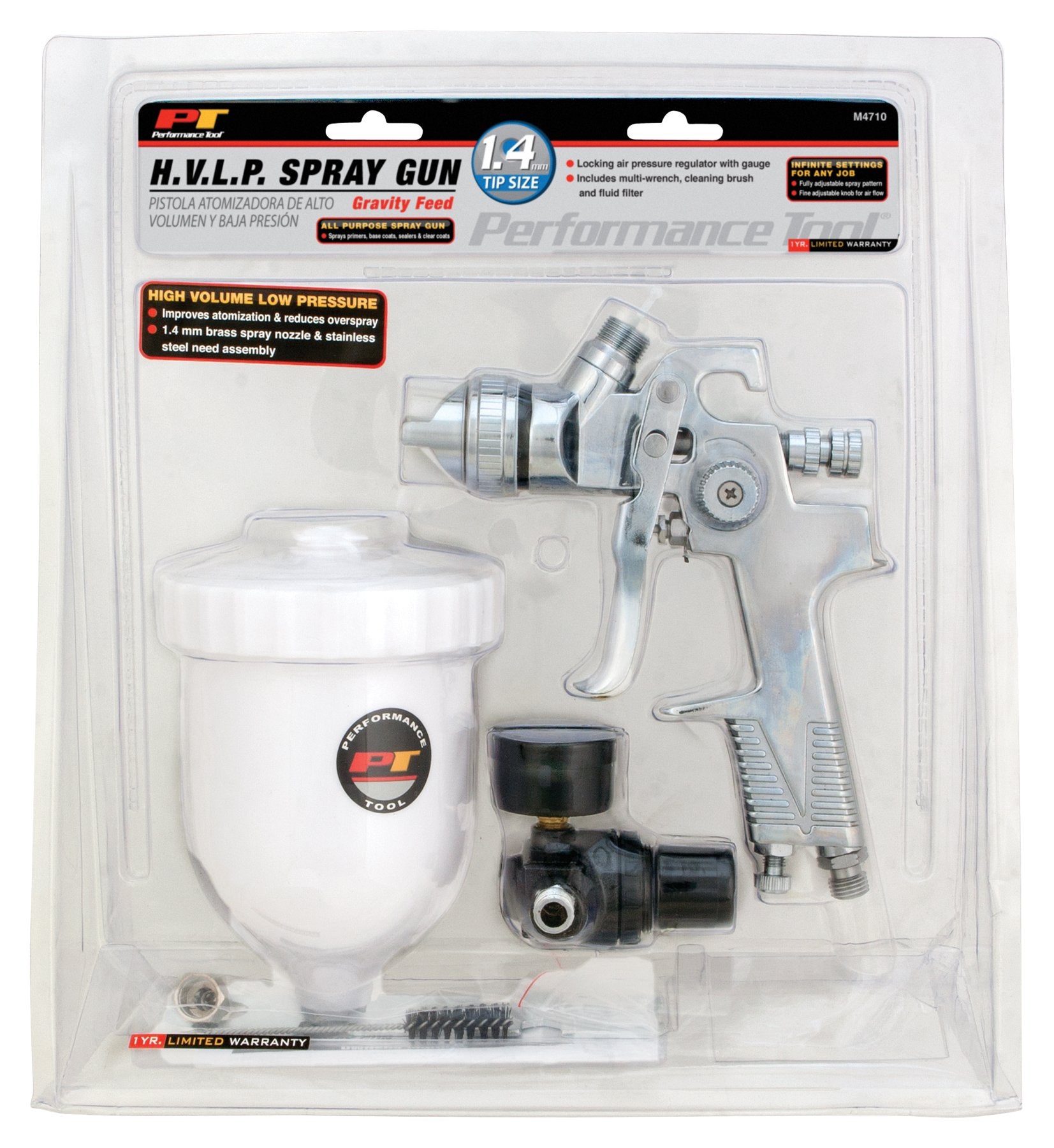 H.V.L.P. Spray Gun Performance Tool M4710 1.4 mm Needle and Nozzle Set