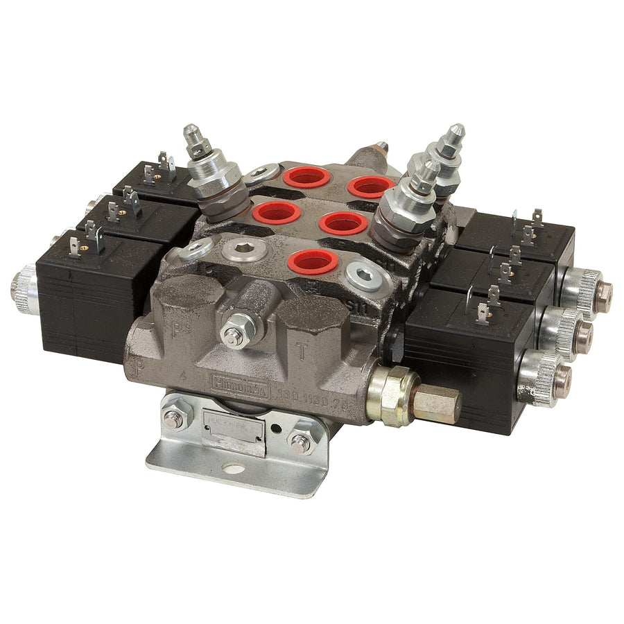 4-Way Electric Sectional Valve 1-Relief Port