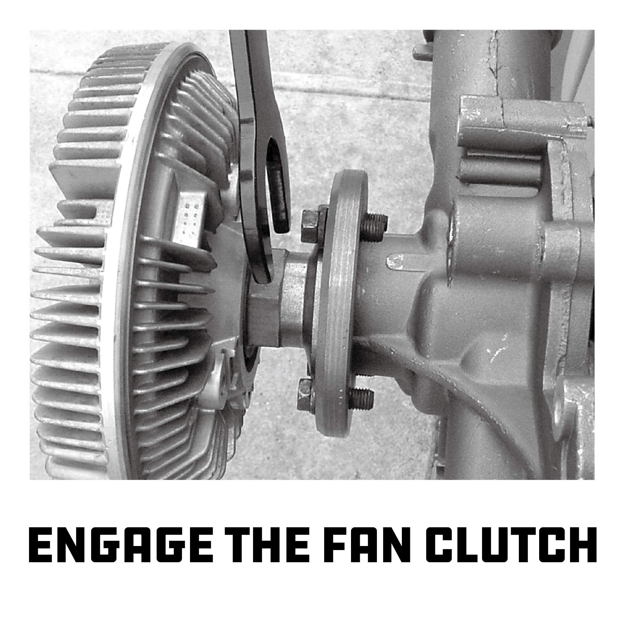 Powerbuilt Master Wrench Clutch Fan Set, Remove and Install Tools for AC Clutches, Air Conditioning System Components, Pulley Holing Tool, Storage Case - 647759