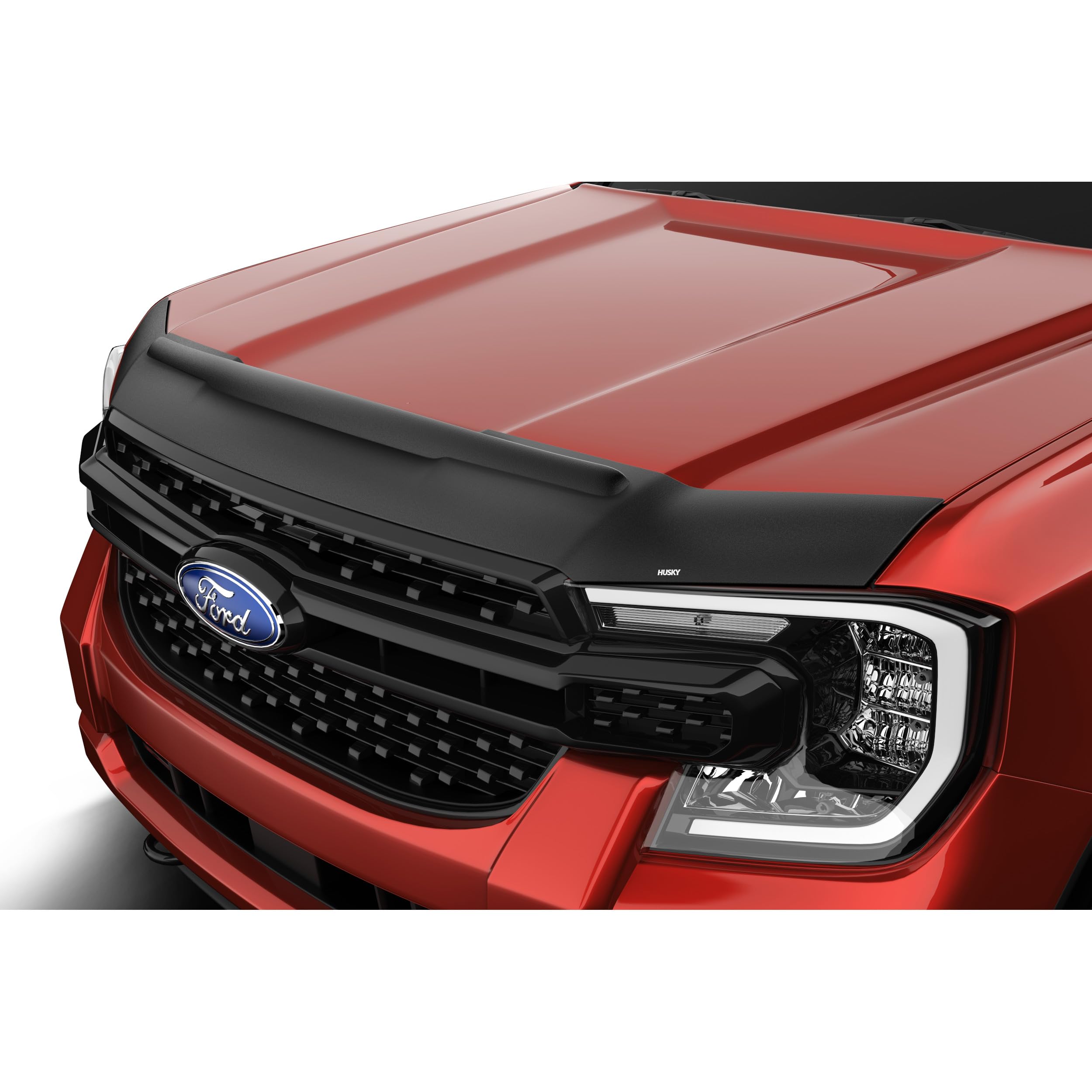 Aeroskin II Hood Protector Husky Liners | Fits 2024-2026 Ford Ranger | Low Profile Deflector/Bug Shield - 1 pc., Textured Black | 2830266