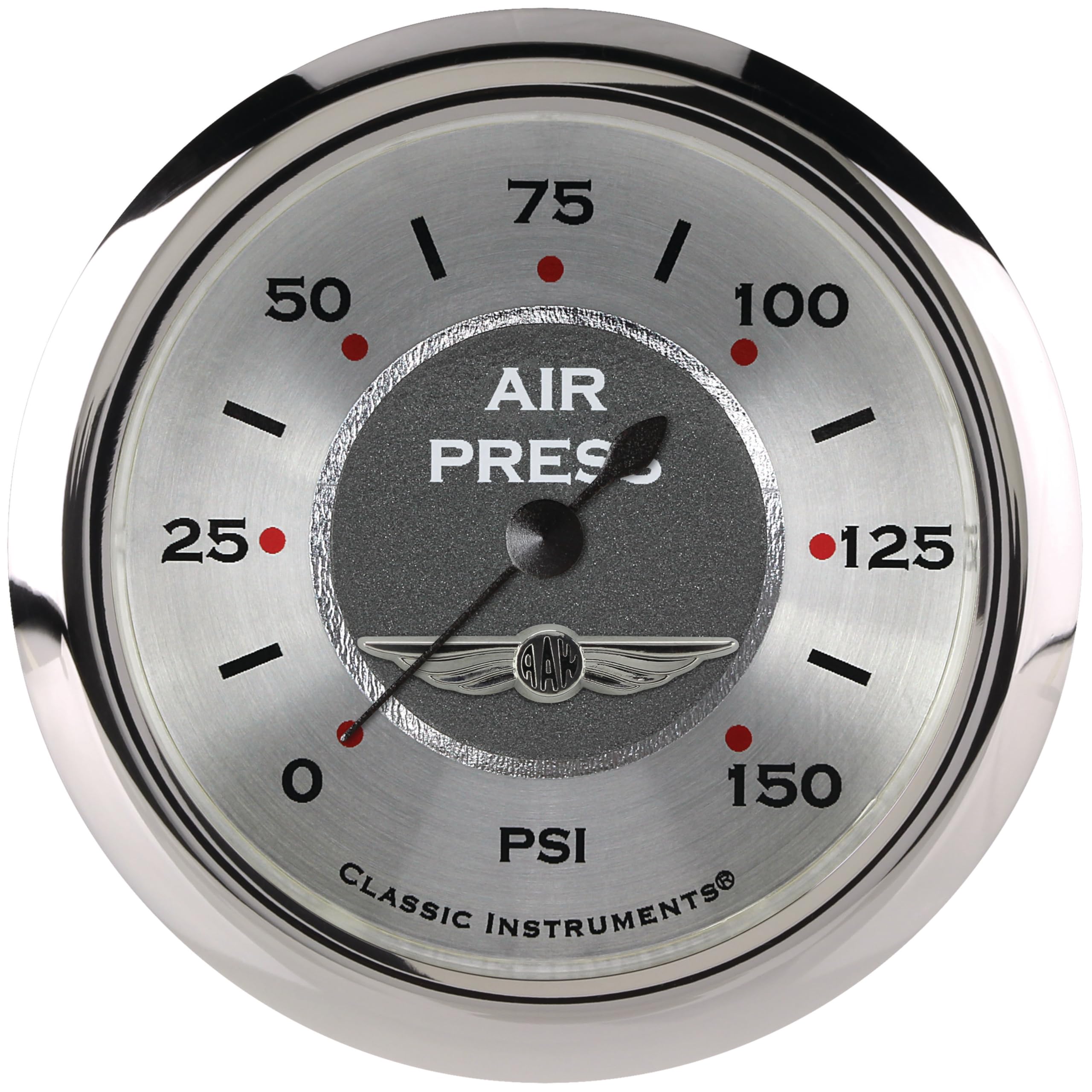 AW318SRC Classic Instruments All American 2 1/8" Air Pressure Gauge 150 PSI Electric