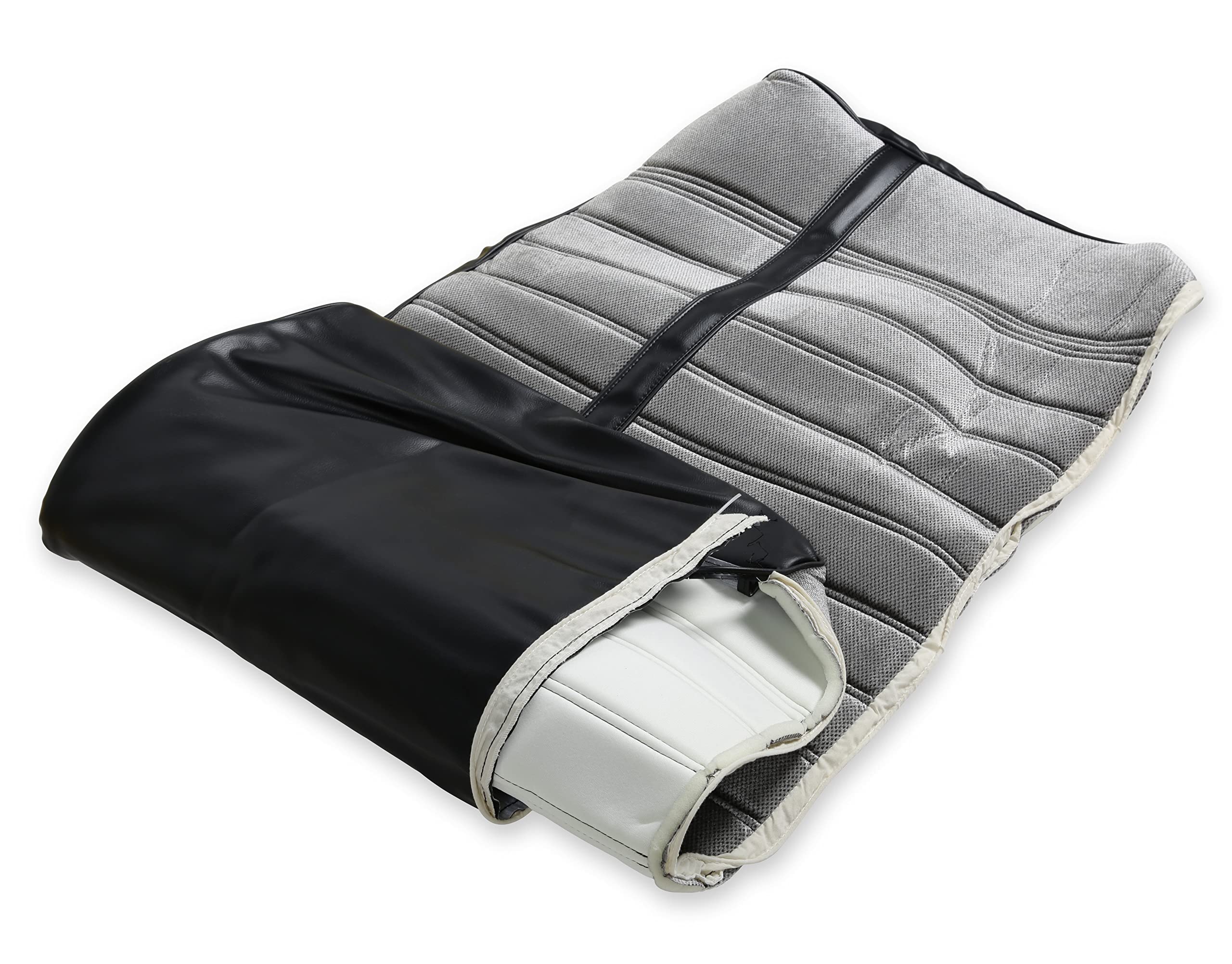 Brothers Trucks 05-290 C/K Seat Upholstery Kit - Cloth/Vinyl - Black/Silver