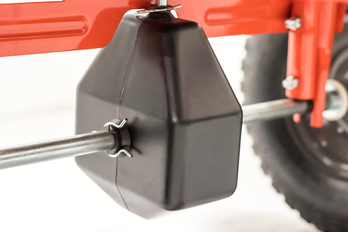 Tow-Behind Agri-Fab 45-0463 130 lb. Lawn & Garden Broadcast Spreader for Seed,Fertilizer,Salt,Ice Melt; Easy to use Flow Control from Seat of Riding Lawn Mower
