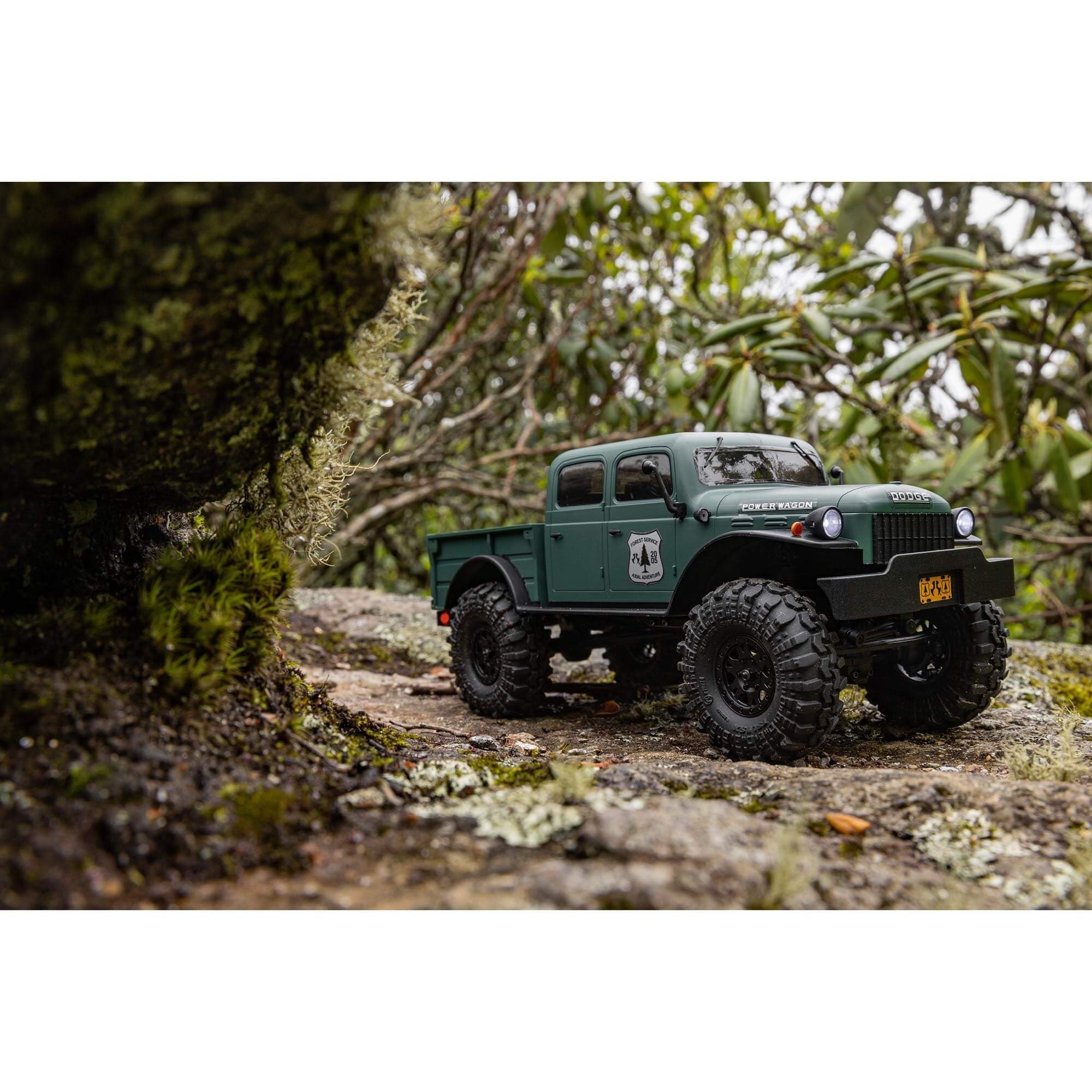 Axial RC Truck SCX24 4 Door Dodge Power Wagon Green 1/24 4 Wheel Drive-RTR (Everything Included to Run Needed) AXI00007T2