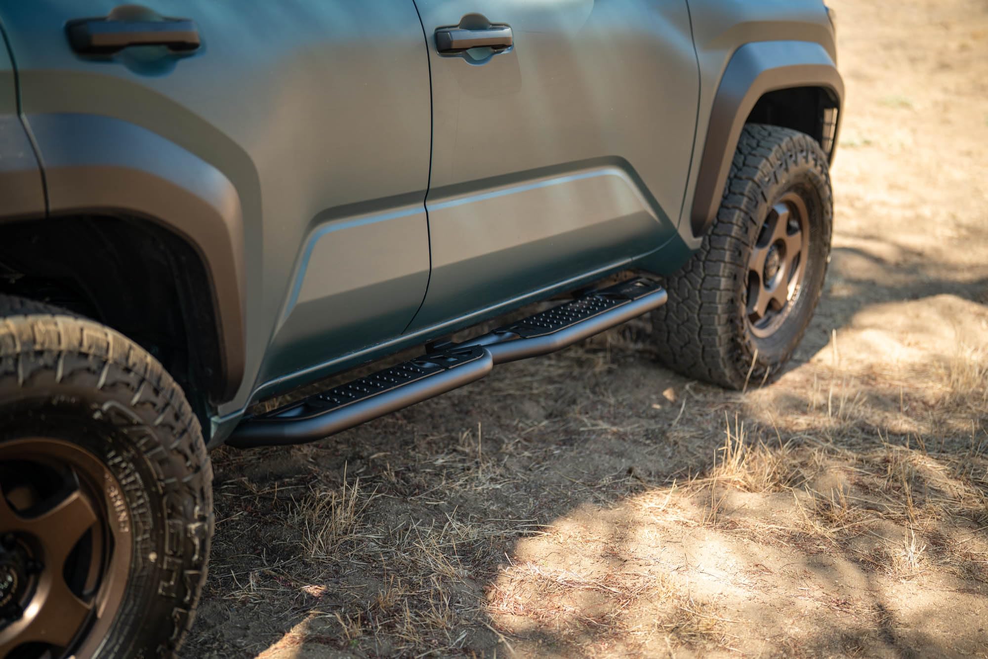 OE Plus DV8 Offroad Side Steps for 2025 Toyota 4Runner | Body/Pinch Weld Mounted Steps | Anti-Slip Design | Provide Protection Against Light Debris | Retain Factory Ground Clearance | Steel