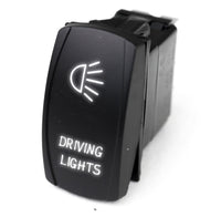 Rocker Switch Race Sport LED with White LED Radiance - Driving Lights