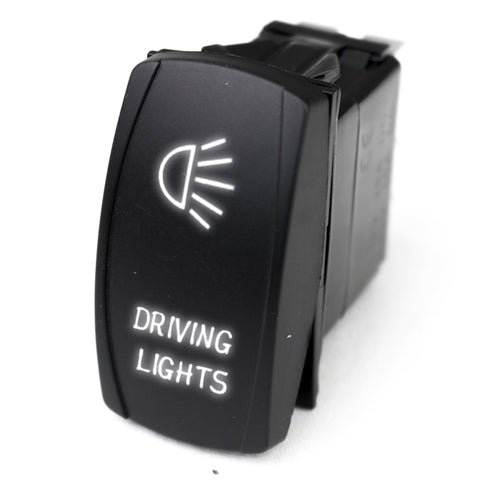 Rocker Switch Race Sport LED with White LED Radiance - Driving Lights