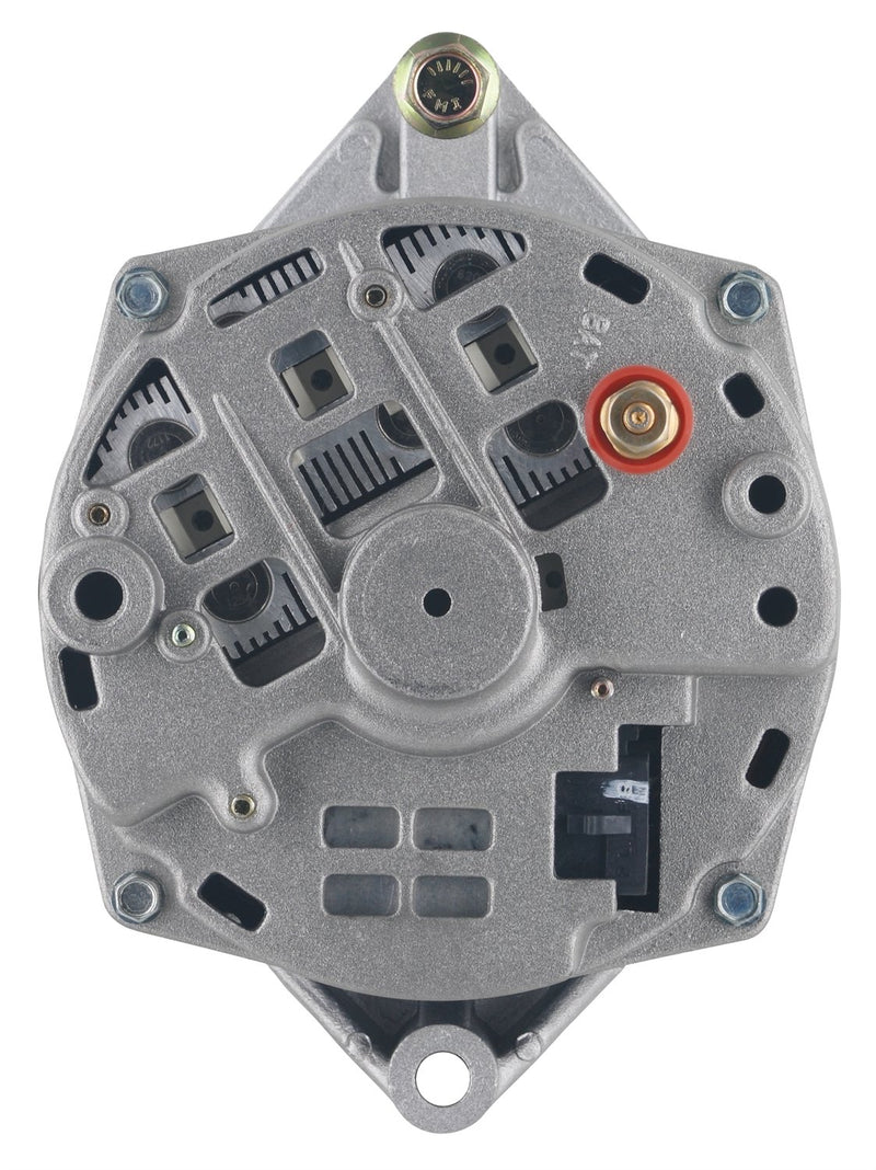 Alt GM CS144 Powermaster Natural 200A 6 grv Pulley/Baffle Str MTG Threaded MTG Ear Vette, Grd Nat'l, F-Bird, 1-Wire or OE