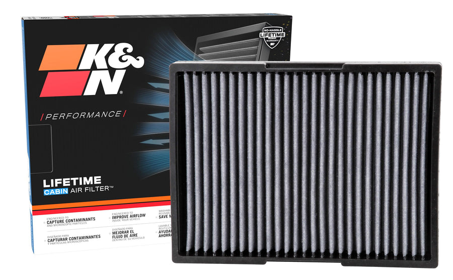 Cabin Air Filter K&N LIFETIME: Premium, Washable, Clean Air for your Cabin: Compatible with Select 1993-2010 Volkswagen/Audi (Beetle, Golf, Jeta, GTI, Van, Passat, TT, A3), VF2012