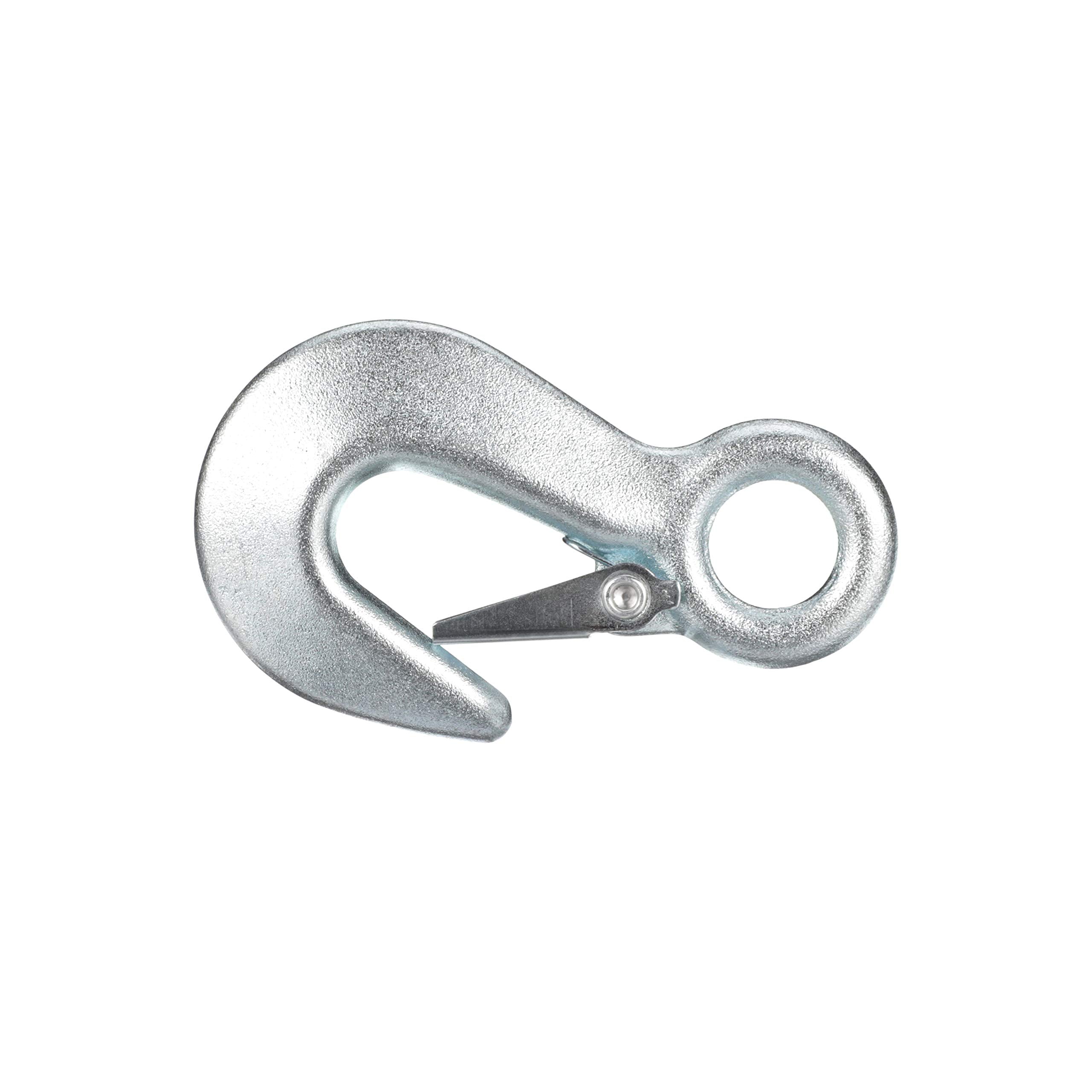 Utility Snap Hook Attwood 7640-3 — Heavy-Duty, Spring-Loaded Closure, Zinc-Plated Steel, 4 in. Long, 5/8-In. Ring Diameter