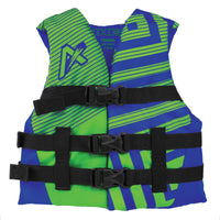 Youth Airhead Trend Life Jacket, Coast Guard Approved, Blue/Green