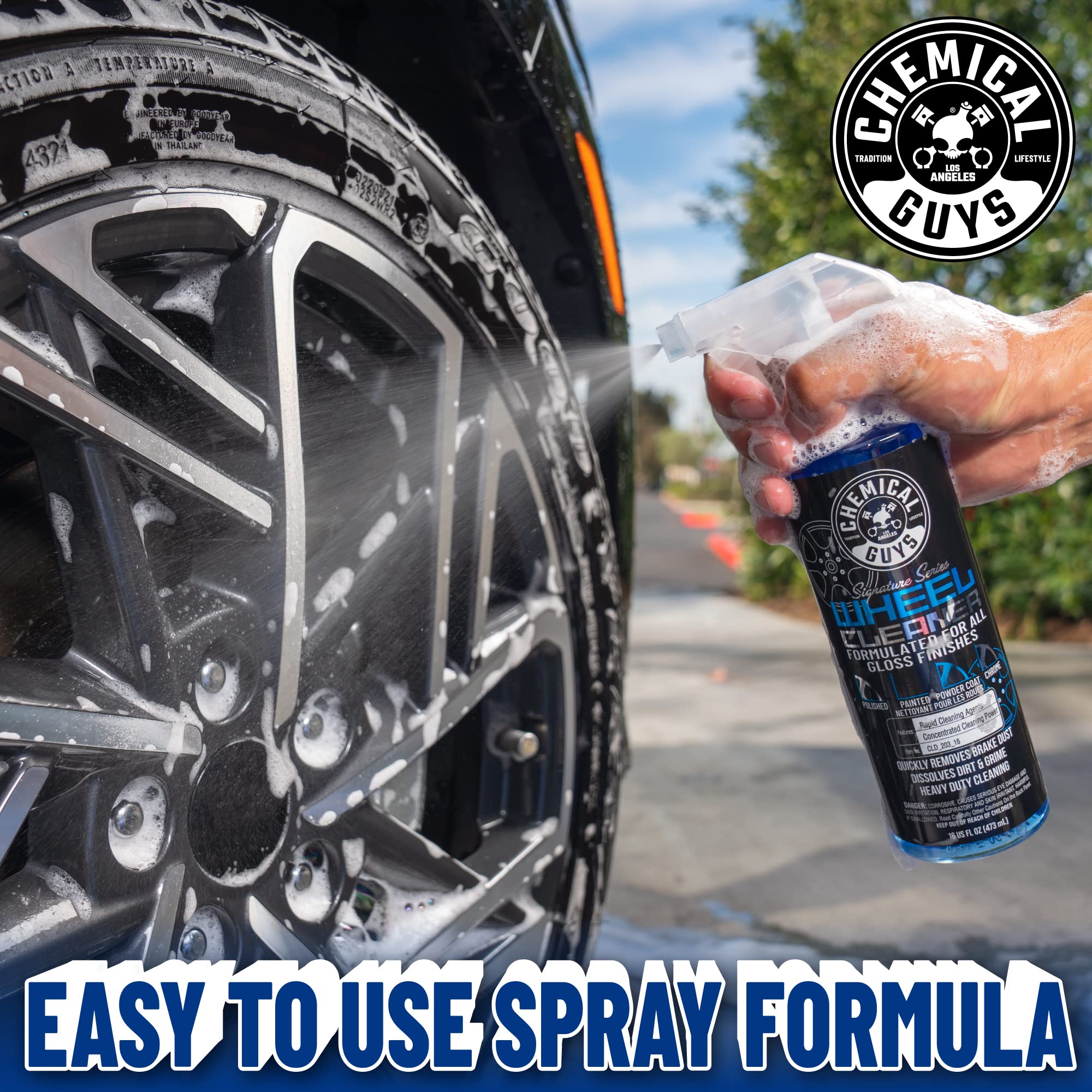Chemical Guys Signature Series CLD_203 Wheel Cleaner, Formated For All Gloss Finishes, Safe for Cars, Trucks, SUVs, Motorcycles, RVs & More 128 fl oz (1 Gallon)