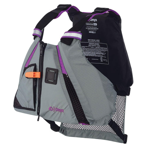 Onyx Dynamic MoveVent Paddle Sports Life Vest, Purple, XS/SM