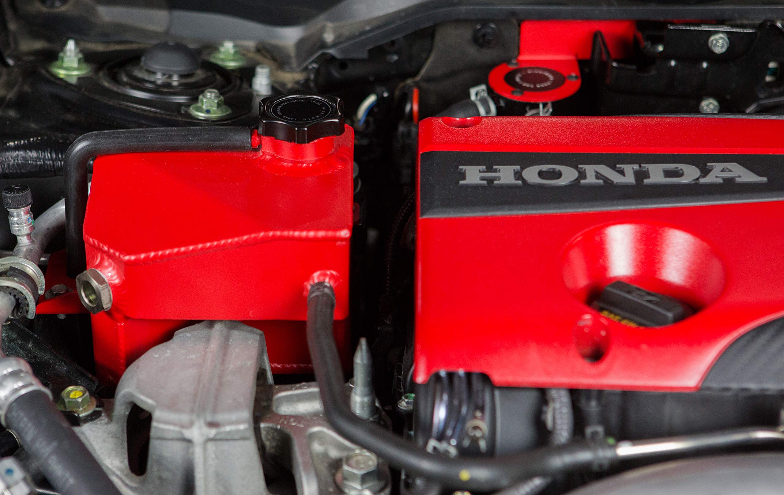 Mishimoto Aluminum Expansion Tank MMRT-CTR-17EMWRD Fits Honda Civic Type R 2017-2019 Rallye Red