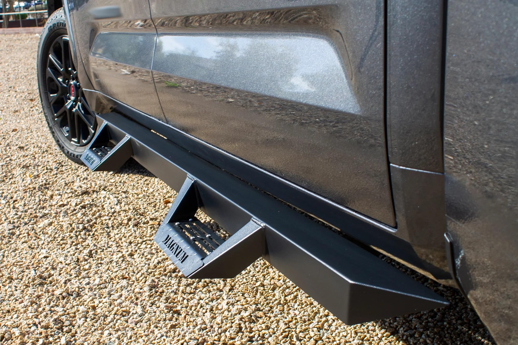 Compatible Magnum RT Drop Steps Running Boards Black with 2022-2026 Tundra CrewMax 4 Full Doors