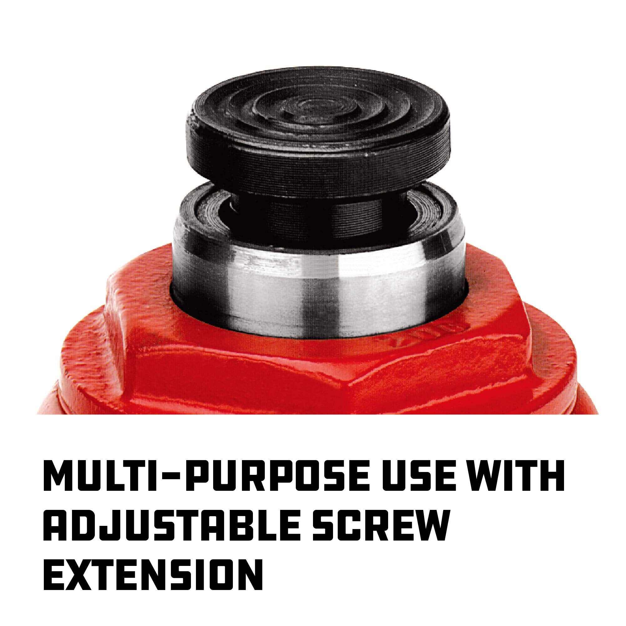 20 Ton Alltrade Bottle Jack with 9-11/16 inch to 17-5/8 inch lifting range, portable hydraulic car jack with carrying case- Red 647503