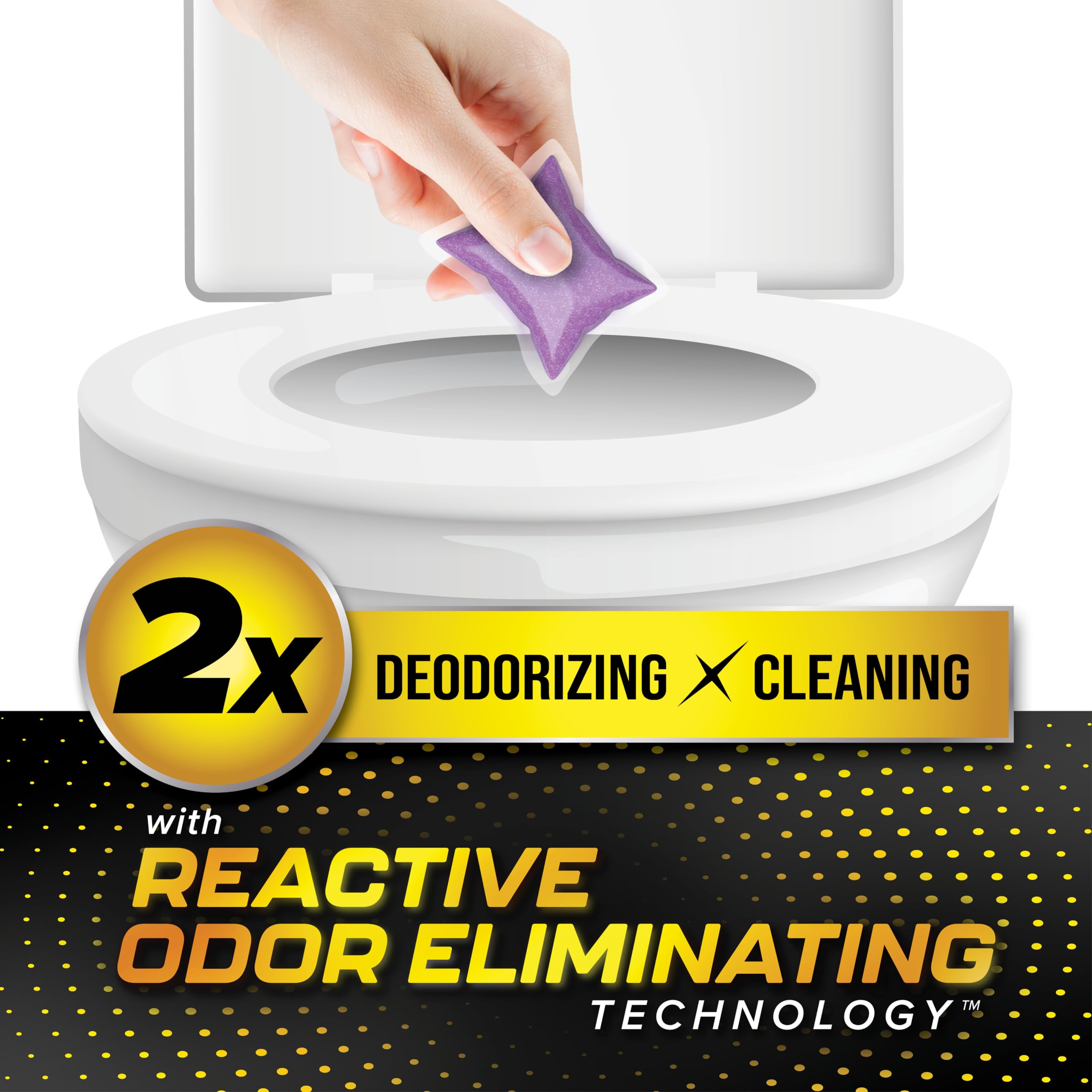 Camco TST MAX Drop-INs RV Toilet Treatment - Control Unwanted Odors and Break Down Waste and Tissue - Septic Tank Safe - Lavender Scent - 30-pack (41553)