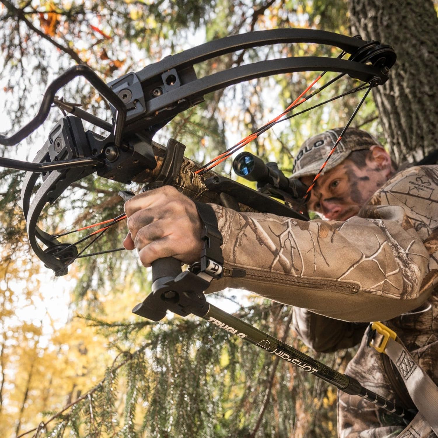 TRUGLO Lightweight Hip Shot Compact Portable Versatile Telescopic Crossbow Shooting Rest for Improved Accuracy