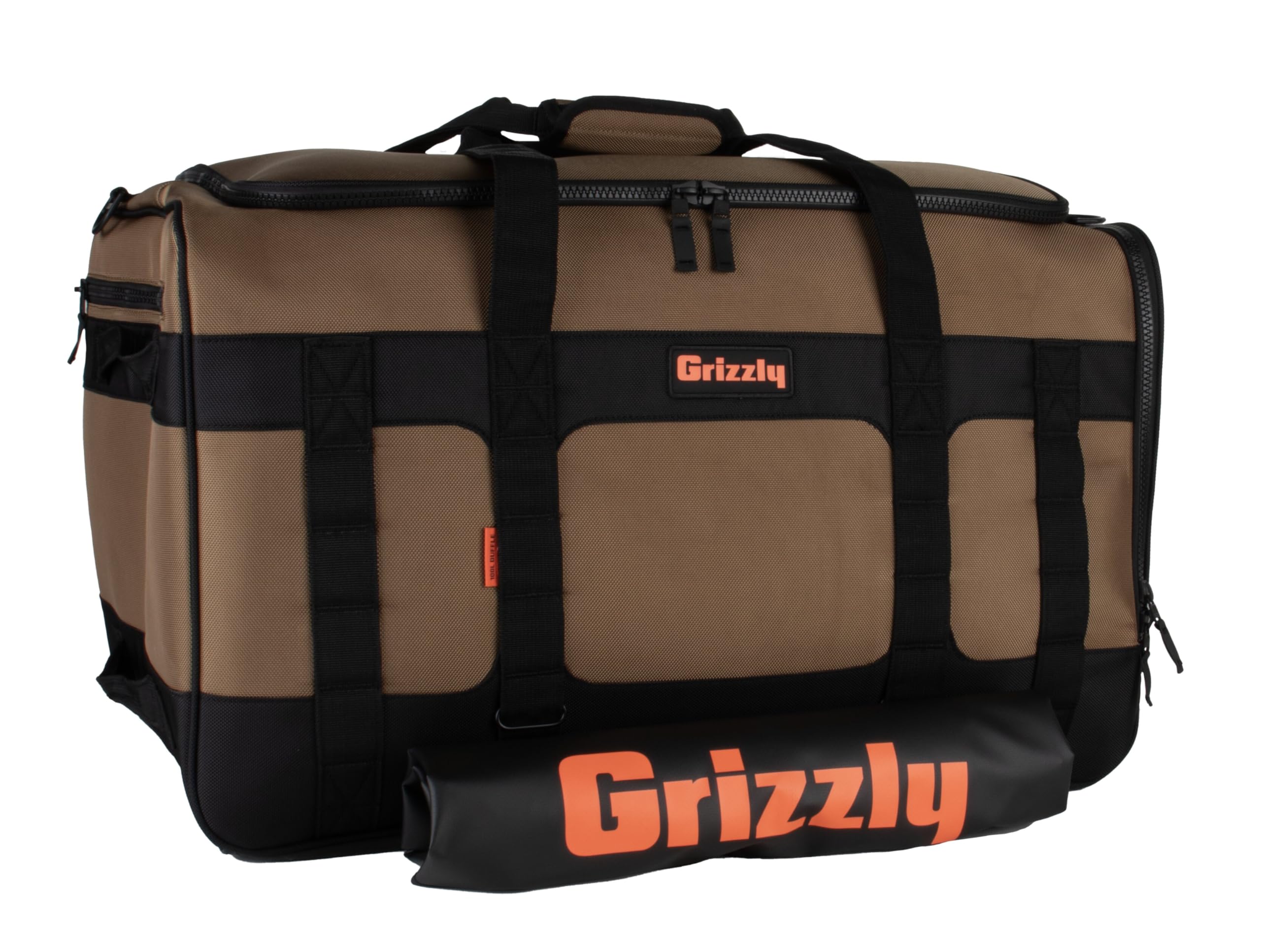 Duffle Grizzly 100 | Heavy-Duty Construction | Water Resistant Base | 100L Capacity | Large Storage Pocket | Tan