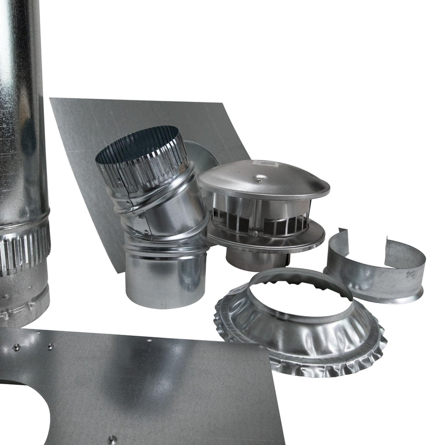 4 Inch Vertical Vent Kit Mr. Heater for Big Maxx MHU80LP and MHU80NG Unit Heaters,Gray