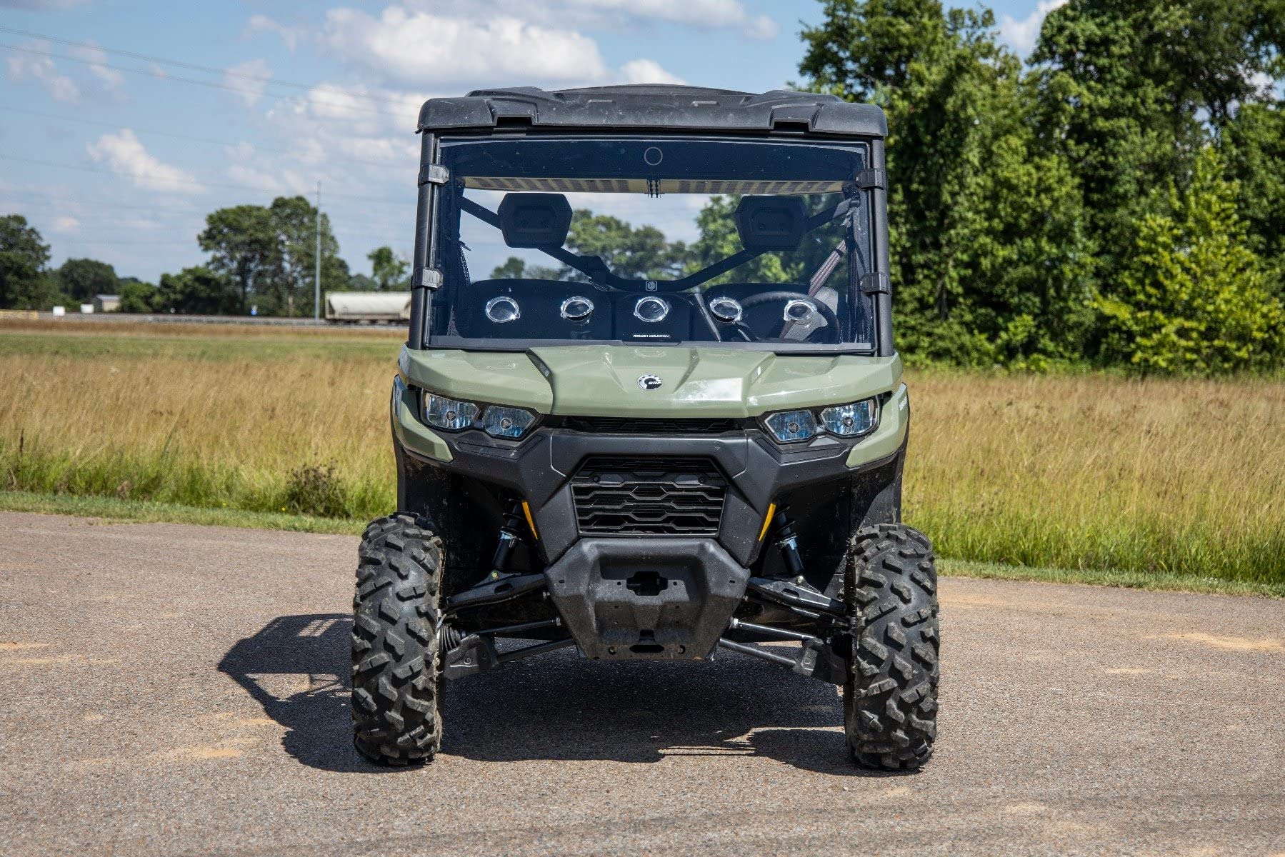 Full Front Vented Windshield Rough Country for Can-Am Defender - 98262030