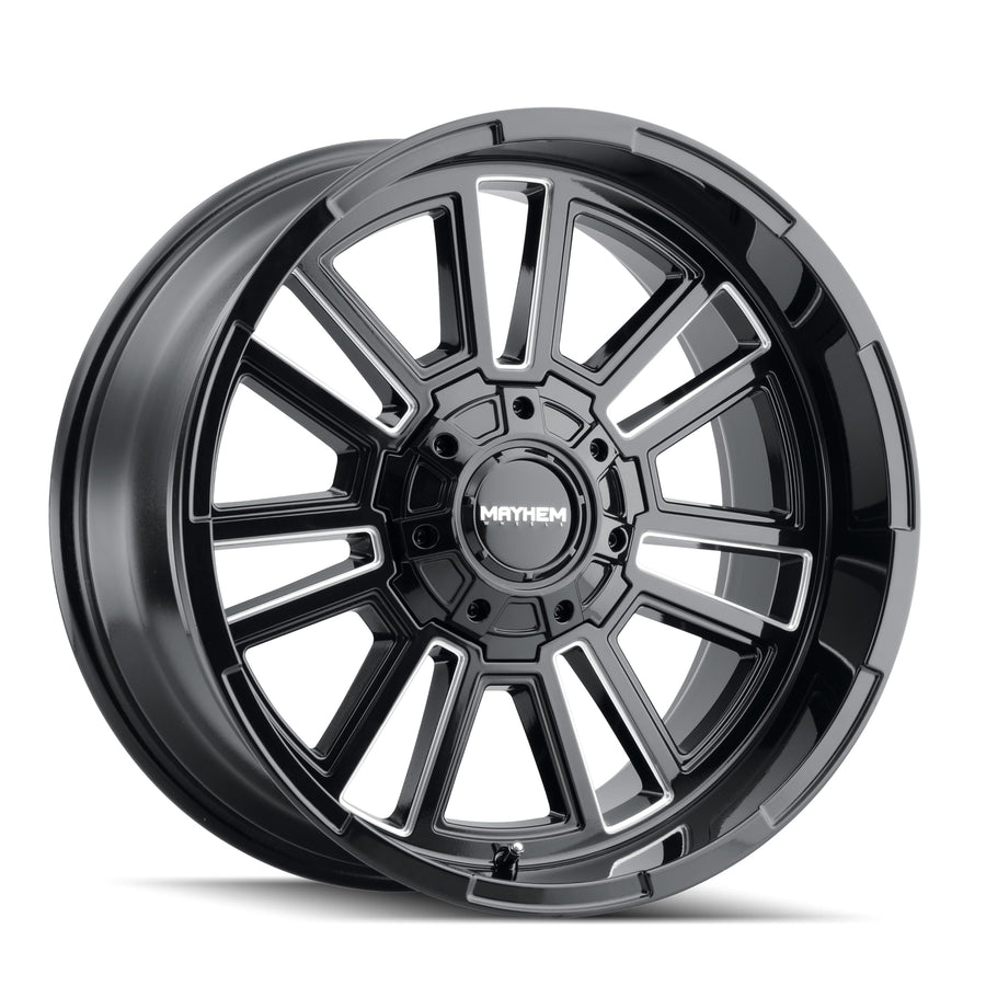 Black Mayhem 8115 Wheel with Glossy (20 x 10. inches /0 x 125 mm, 0 mm Offset)