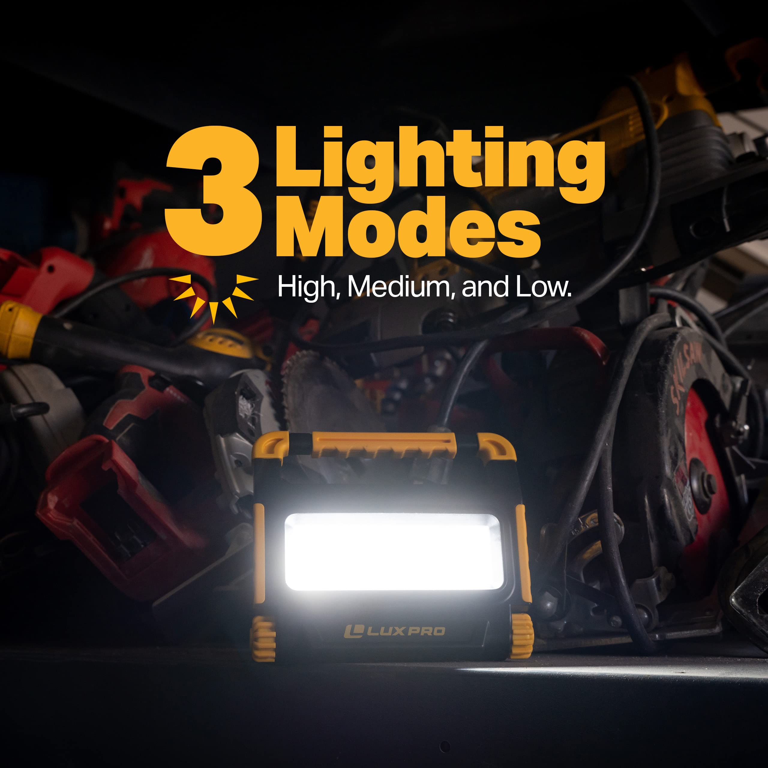 Bright LUXPRO 2849 Lumen Rechargeable Work Light - Large, 2849 Lumen