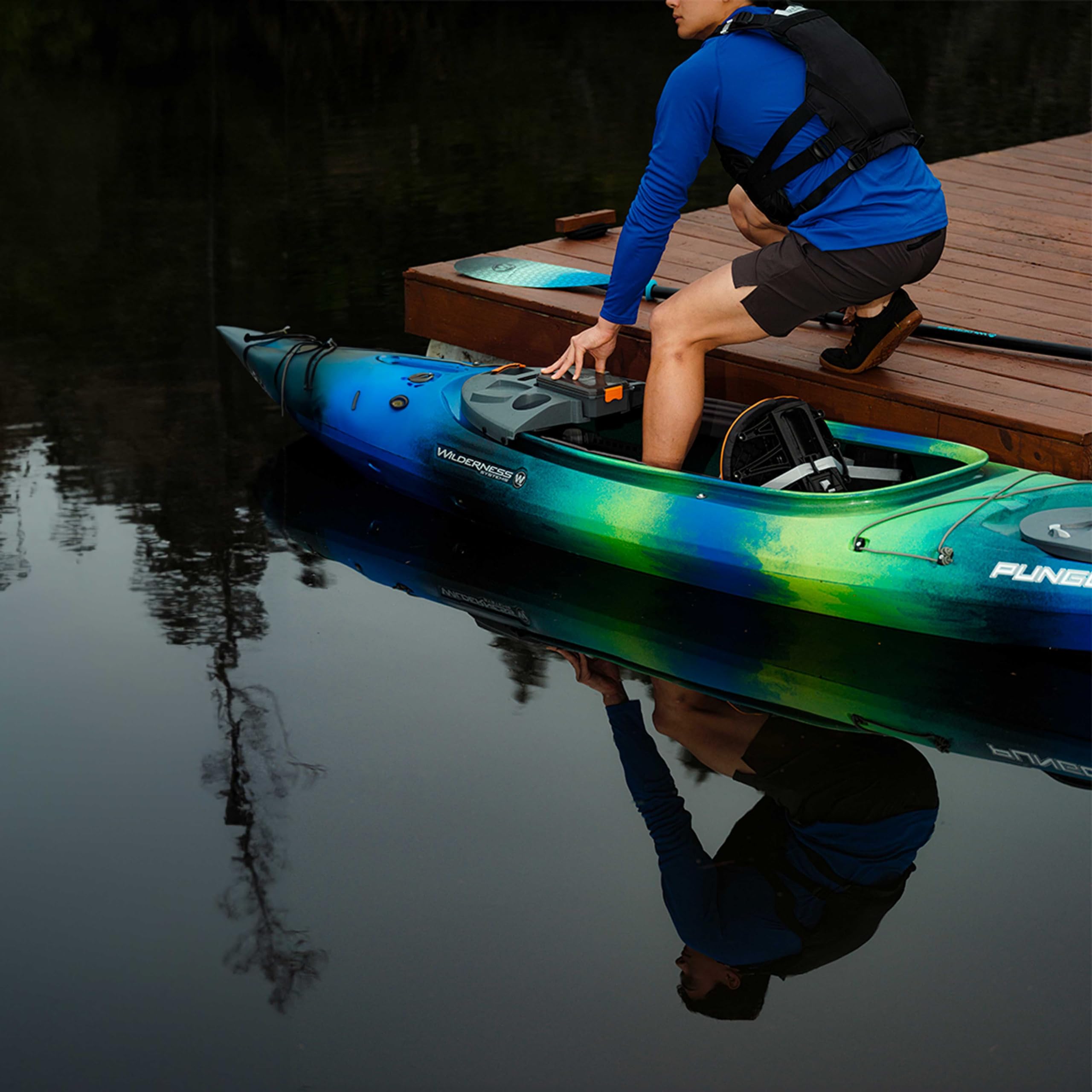 Pungo 105 Wilderness Systems - Sit Inside Recreational Kayak - Features Phase 3 Air Pro Comfort Seating - 10.6 ft - Purple Dawn