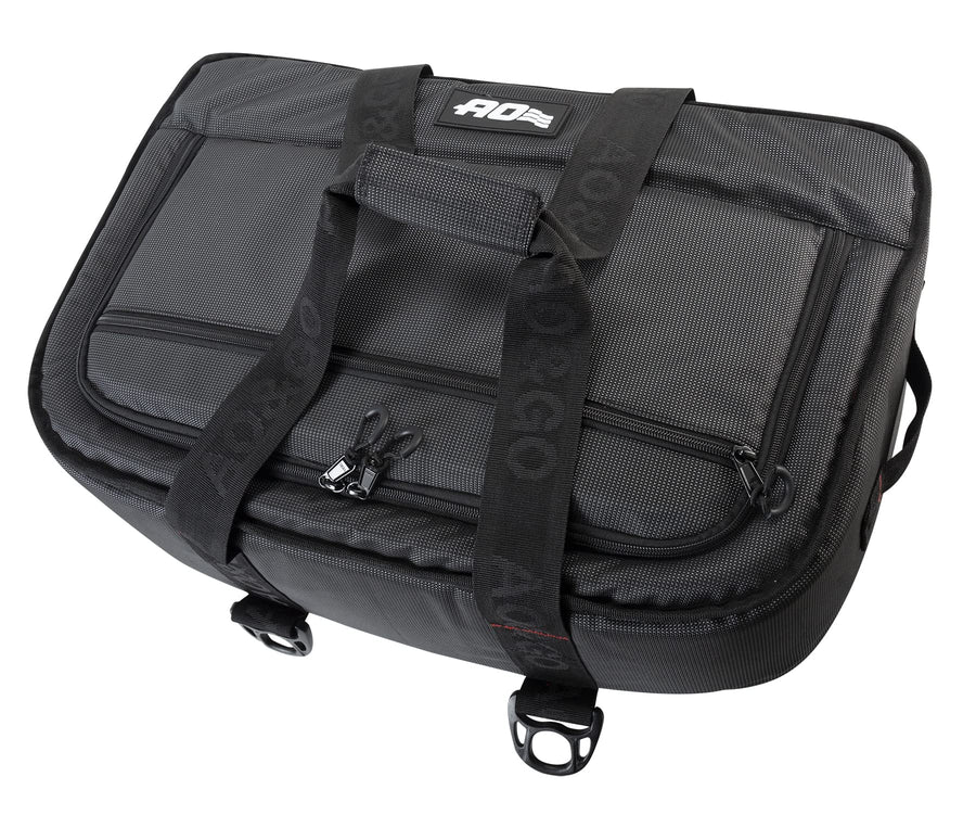 AO Coolers Cooler Stow N' Go, Low-Profile, Leakproof with High-Density Insulation, Holds Ice for 24 Hours, Ballistic Nylon, Charcoal/Black, 38 Pack
