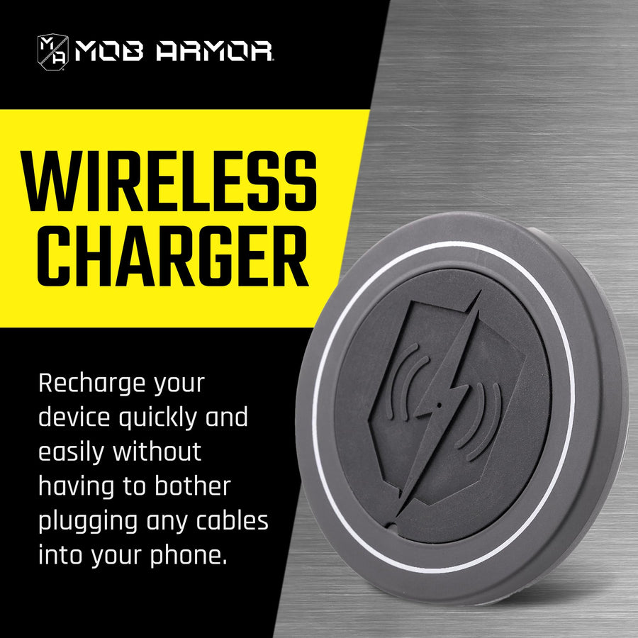 Mob Armor Magnetic Flex Wireless Charger - Phone Charger for Car, Wireless Charging Station for iPhone & Android - Christmas, White Elephant for Men, Dad, Boyfriend & Husband