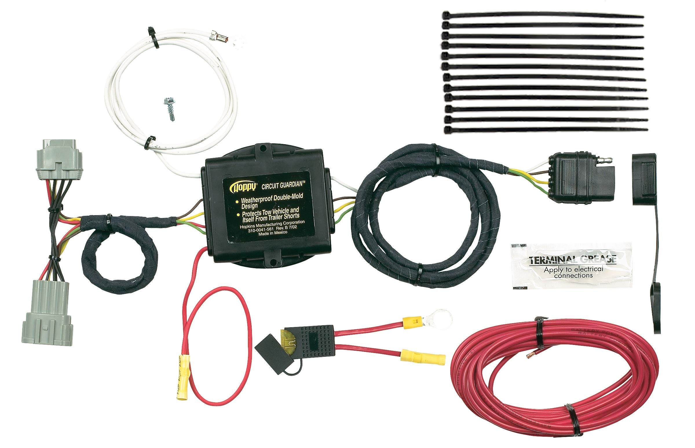 Vehicle Plug-In to Trailer Wiring Kit – 4-Way Flat Connector – Compatible with Select Full-Size Trucks and SUVs – Custom Fit, Weather-Resistant, Easy Installation
