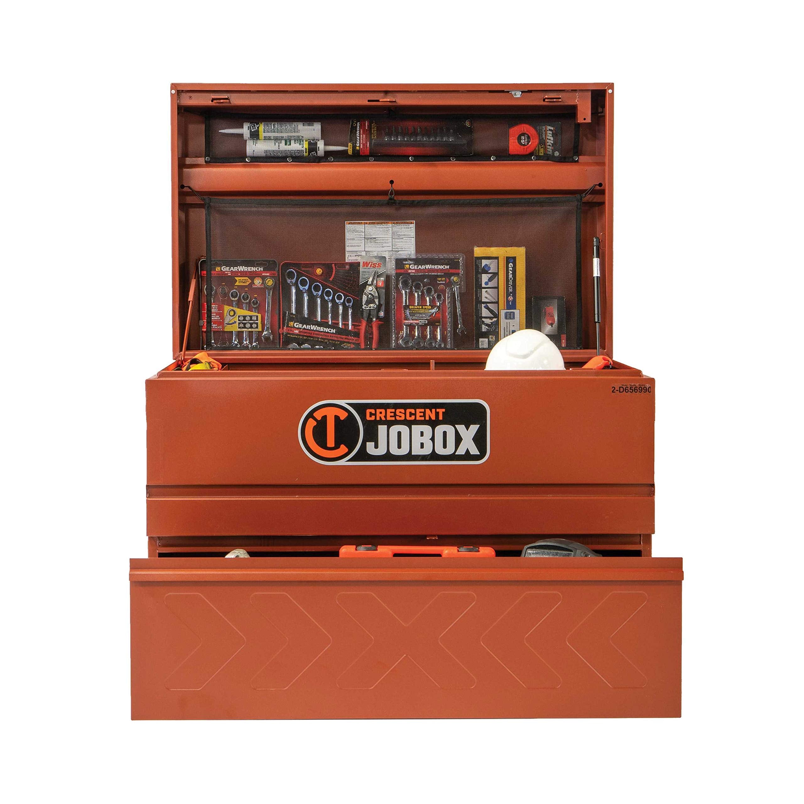 JOBOX Crescent 48" Site-Vault™ Heavy Duty Chests with Drawer - 2D-656990