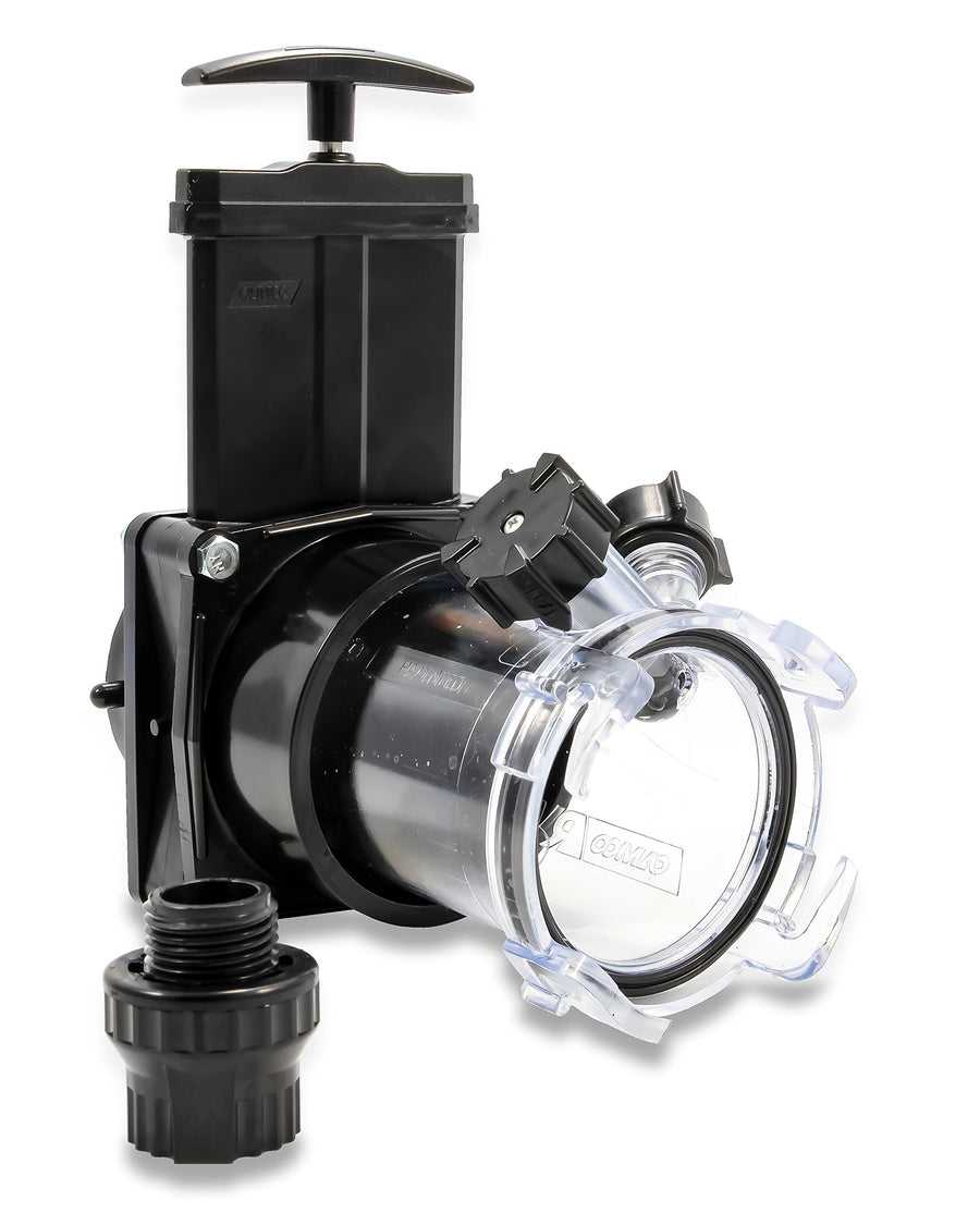 Camco Dual Flush Pro Holding Tank Rinser/RV Camper - Features 3-Inch Gate Valve & Reverse Flush Valve - Empties & Flushes RV Black Water Tanks and RV Sewer Hose (39062)
